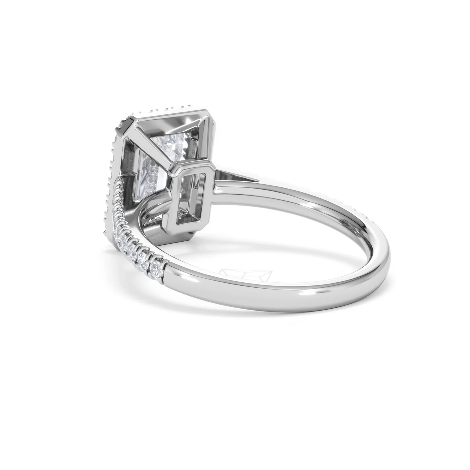 Annabelle Lab Diamond Halo Engagement Ring in Platinum 2.75ct F/VS1 - Image 59