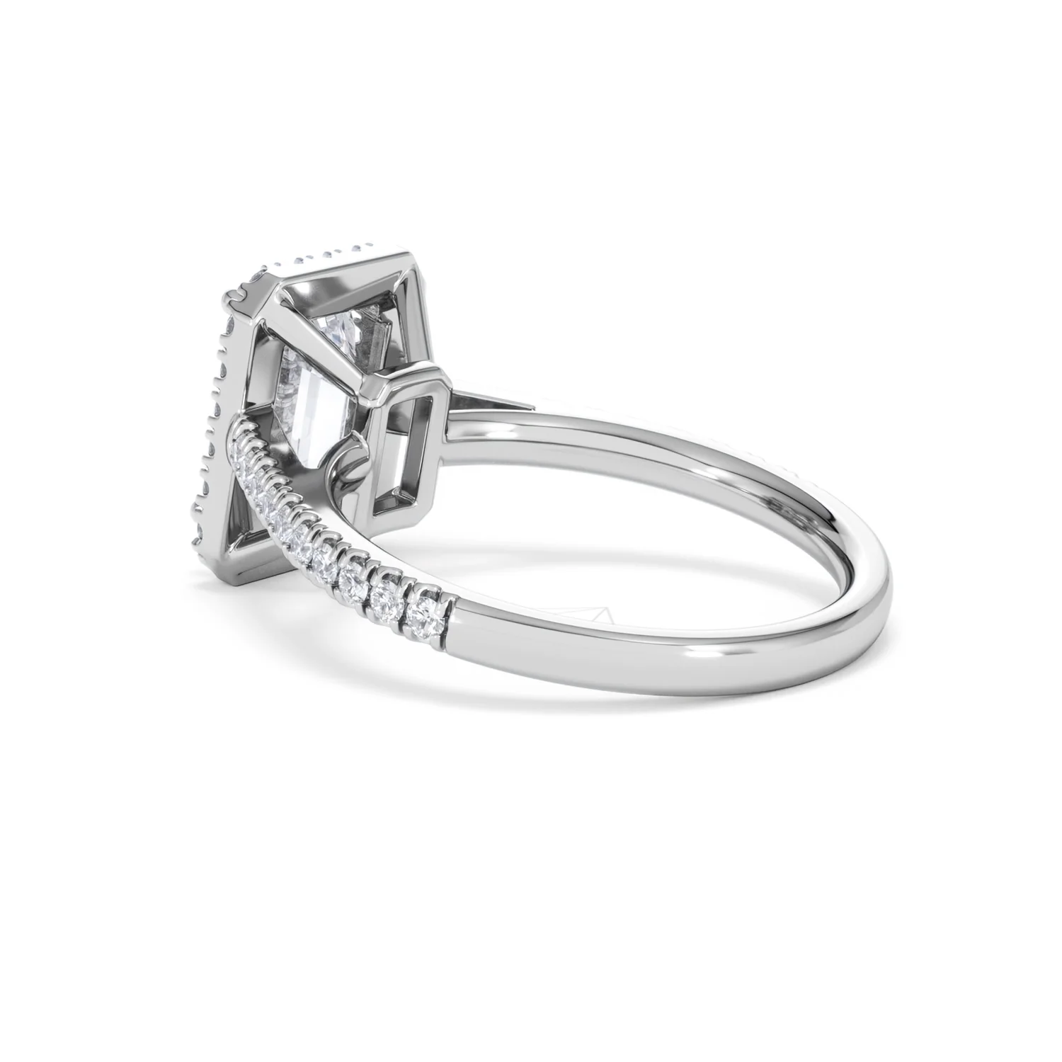 Annabelle Lab Diamond Halo Engagement Ring in Platinum 2.75ct F/VS1 - Image 62