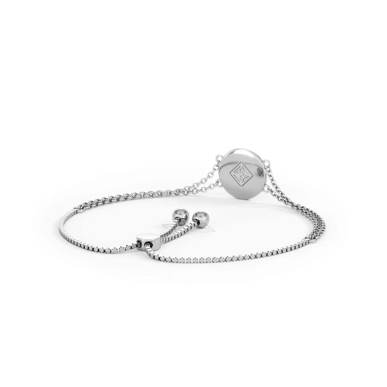 Astrology Aquarius 0.07ct Lab Grown Diamond Adjustable Medallion Bracelet Sterling Silver - Image 43