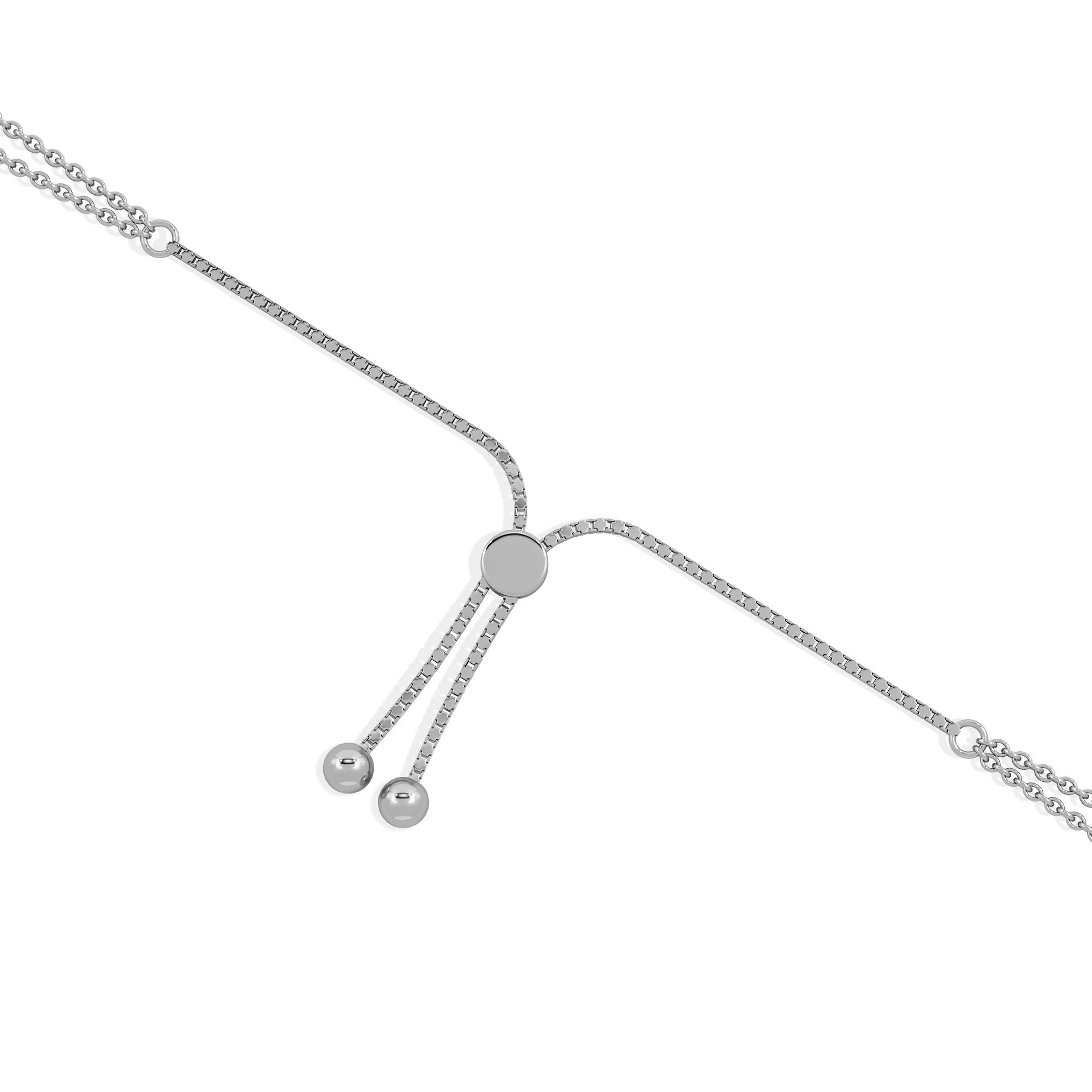 Astrology Sagittarius 0.07ct Lab Grown Diamond Adjustable Medallion Bracelet Sterling Silver - Image 7