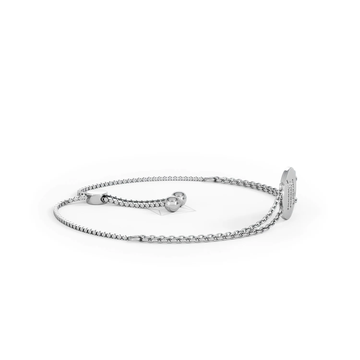 Astrology Scorpio 0.07ct Lab Grown Diamond Adjustable Medallion Bracelet Sterling Silver - Image 25