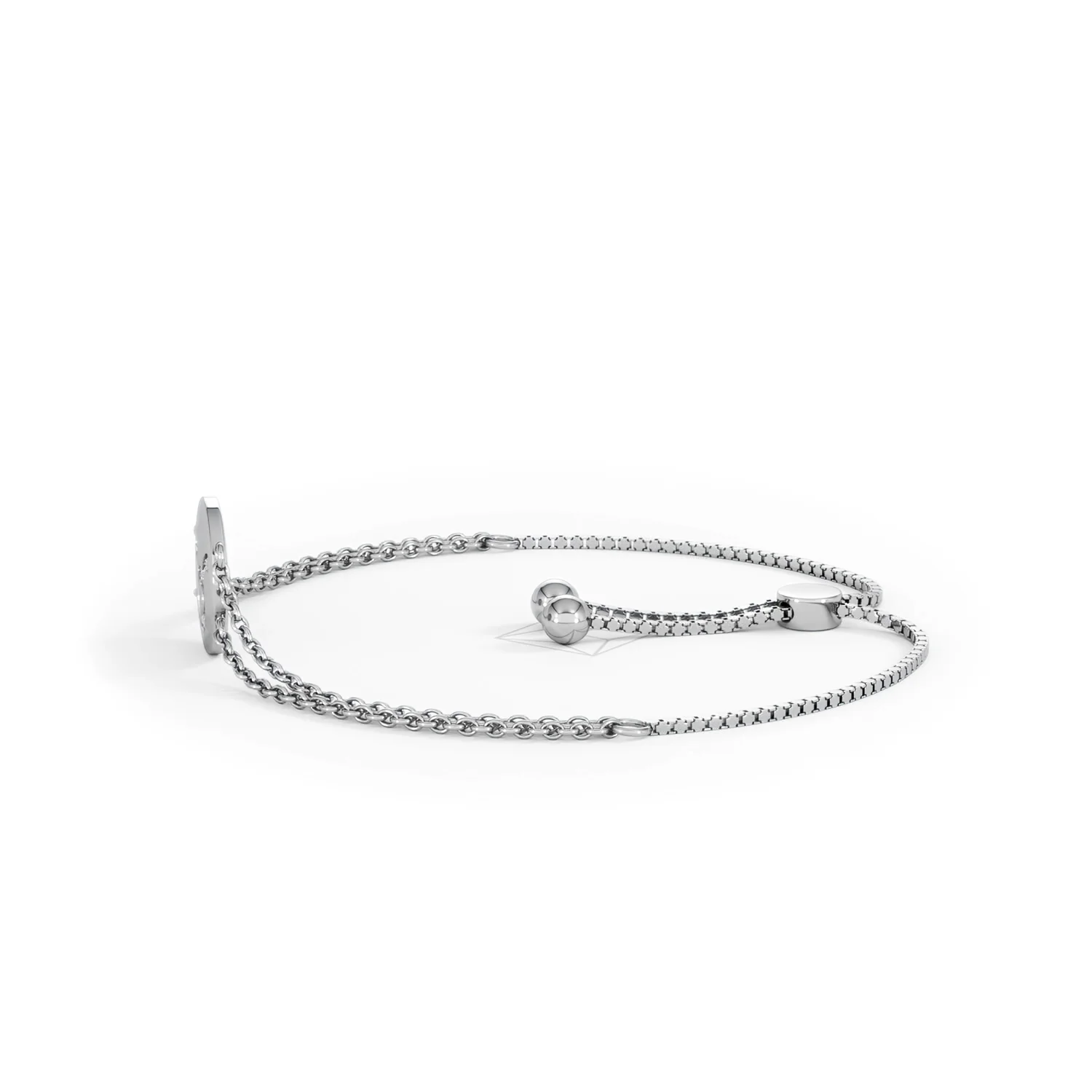 Astrology Taurus 0.07ct Lab Grown Diamond Adjustable Medallion Bracelet Sterling Silver - Image 71