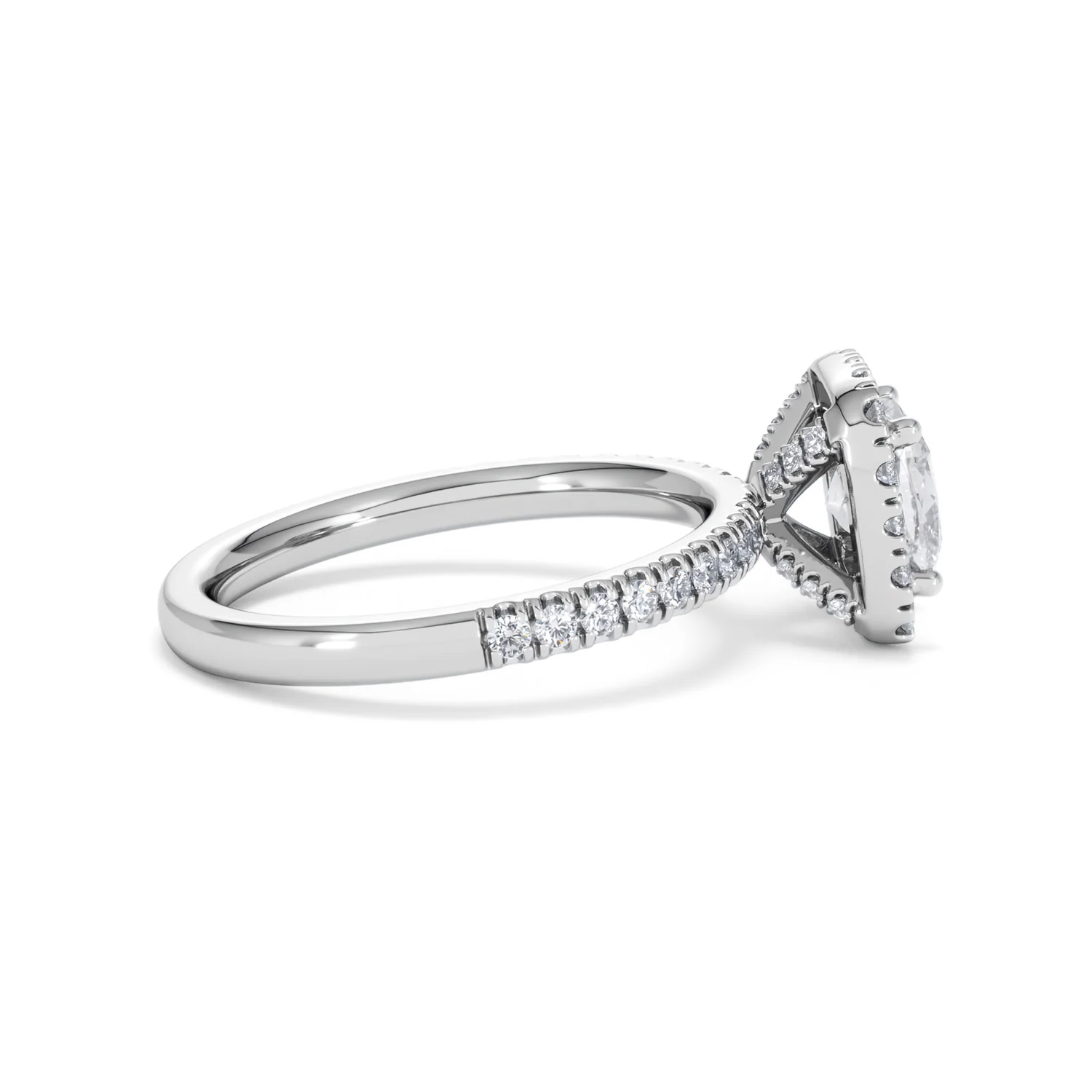 Beatrice Lab Diamond Halo Engagement Ring in Platinum 1.65ct F/VS1 - Image 29