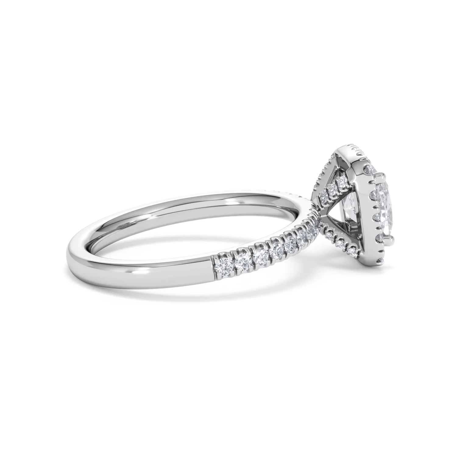 Beatrice Lab Diamond Halo Engagement Ring in Platinum 1.65ct F/VS1 - Image 30