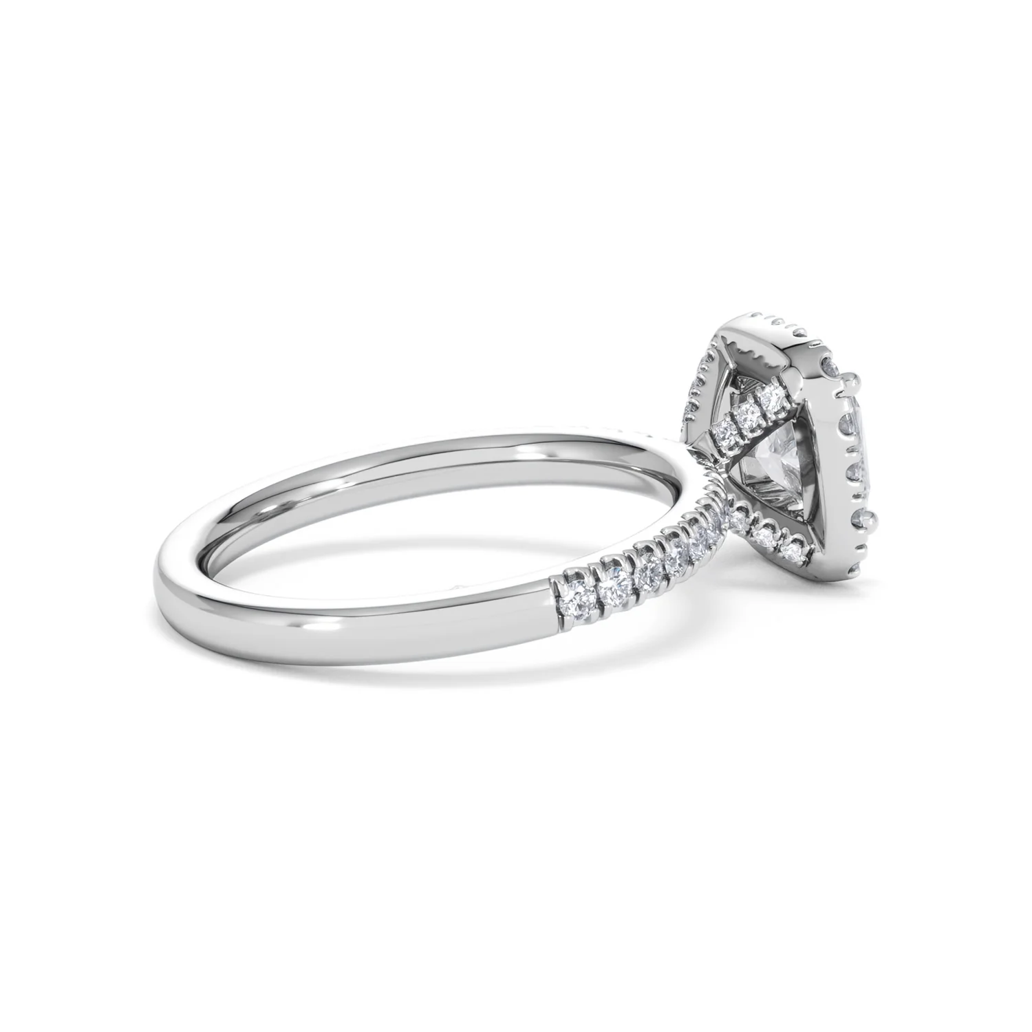Beatrice Lab Diamond Halo Engagement Ring in Platinum 1.65ct F/VS1 - Image 33