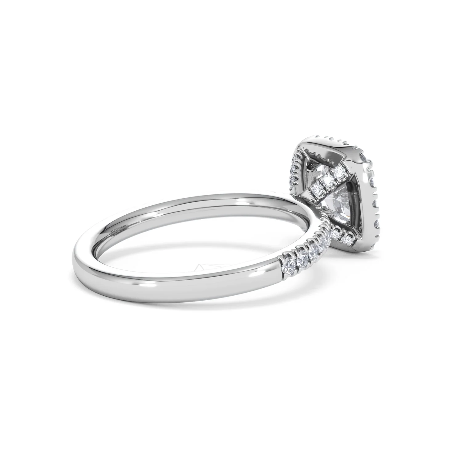 Beatrice Lab Diamond Halo Engagement Ring in Platinum 1.65ct F/VS1 - Image 36