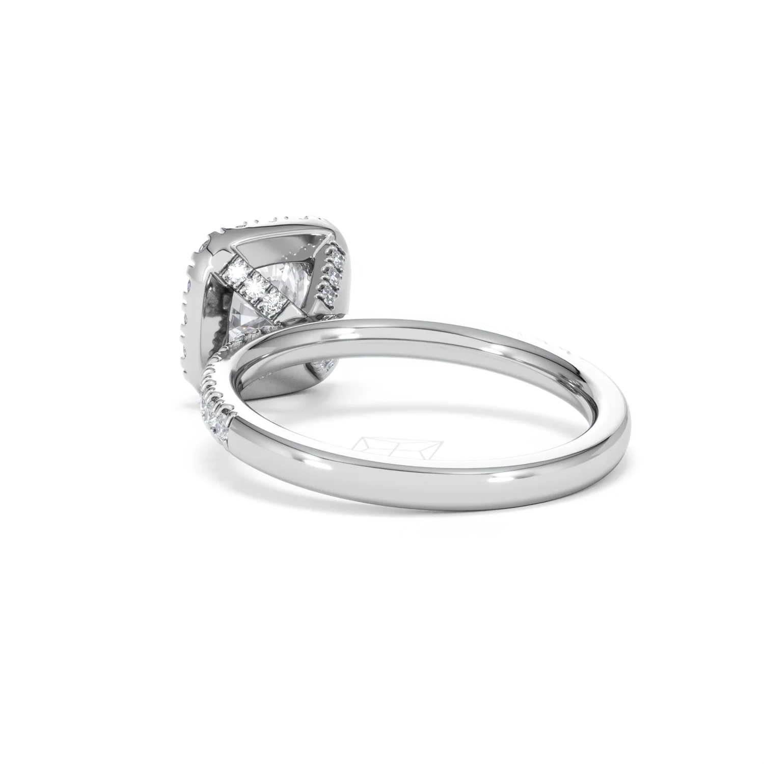 Beatrice Lab Diamond Halo Engagement Ring in Platinum 1.65ct F/VS1 - Image 55