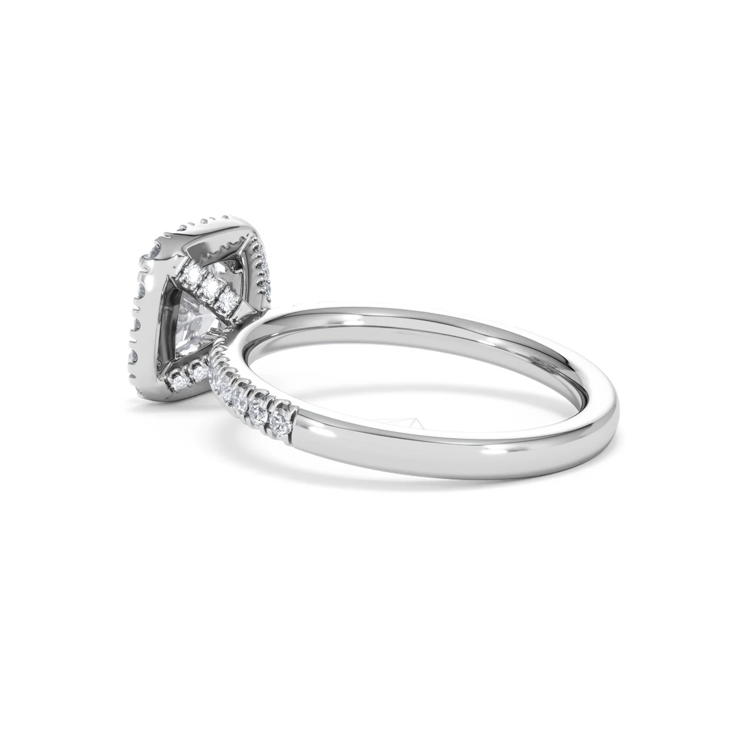 Beatrice Lab Diamond Halo Engagement Ring in Platinum 1.65ct F/VS1 - Image 60