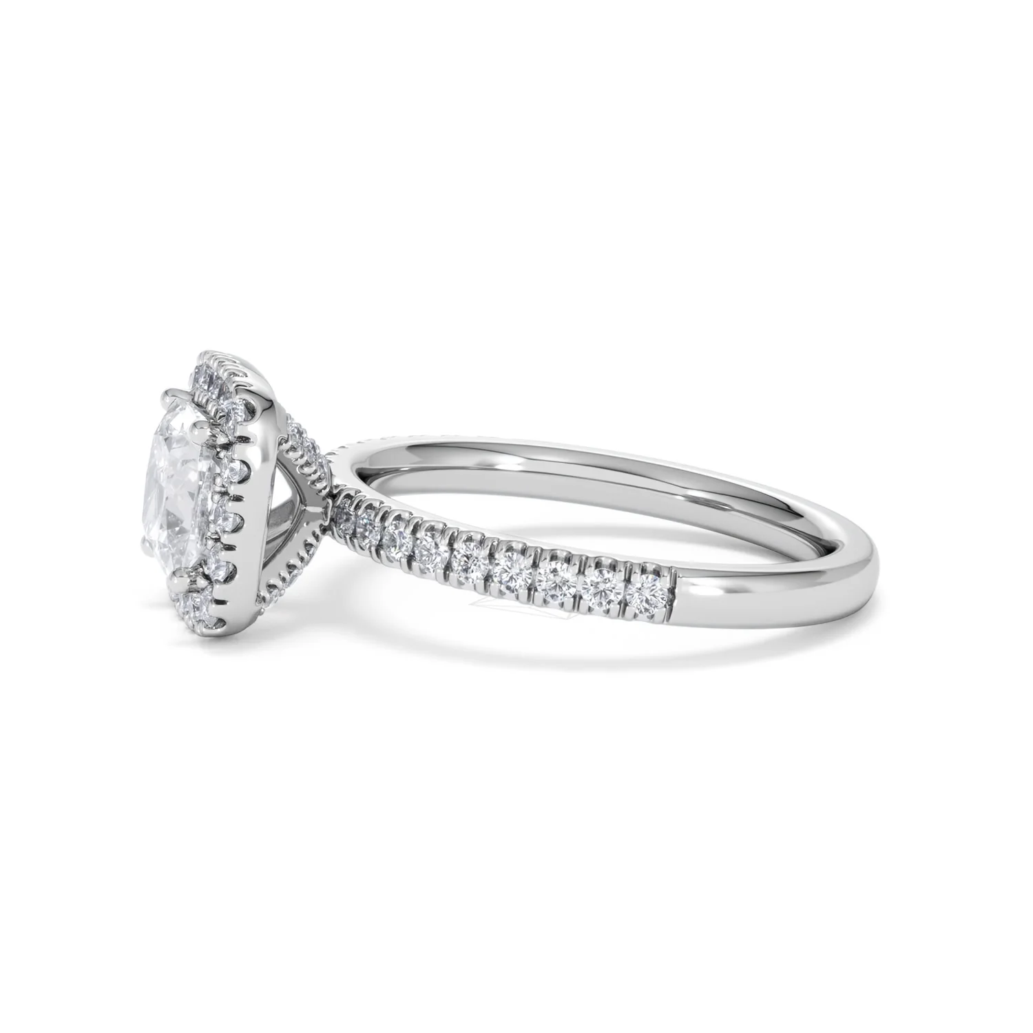 Beatrice Lab Diamond Halo Engagement Ring in Platinum 1.65ct F/VS1 - Image 71