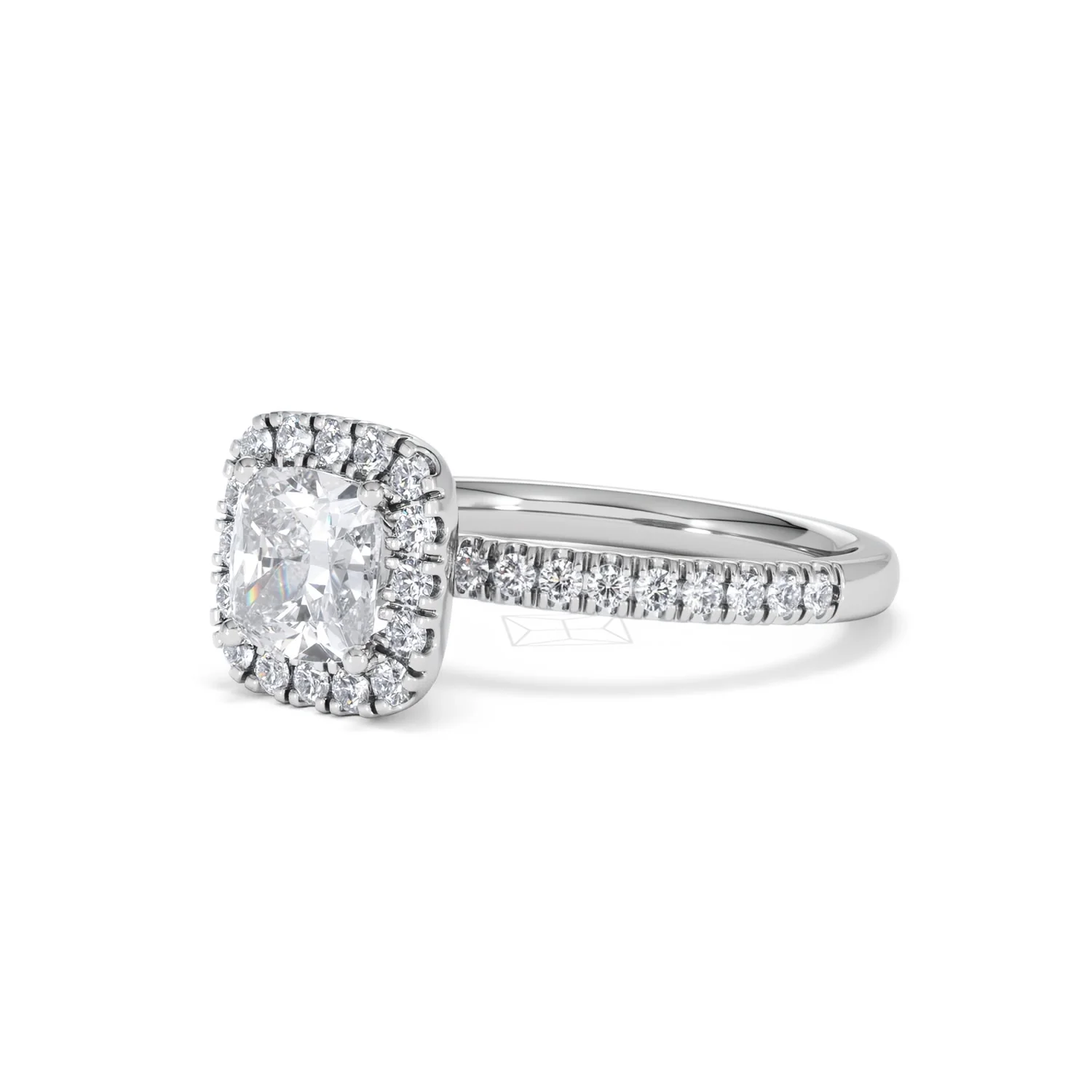 Beatrice Lab Diamond Halo Engagement Ring in Platinum 1.65ct F/VS1 - Image 79