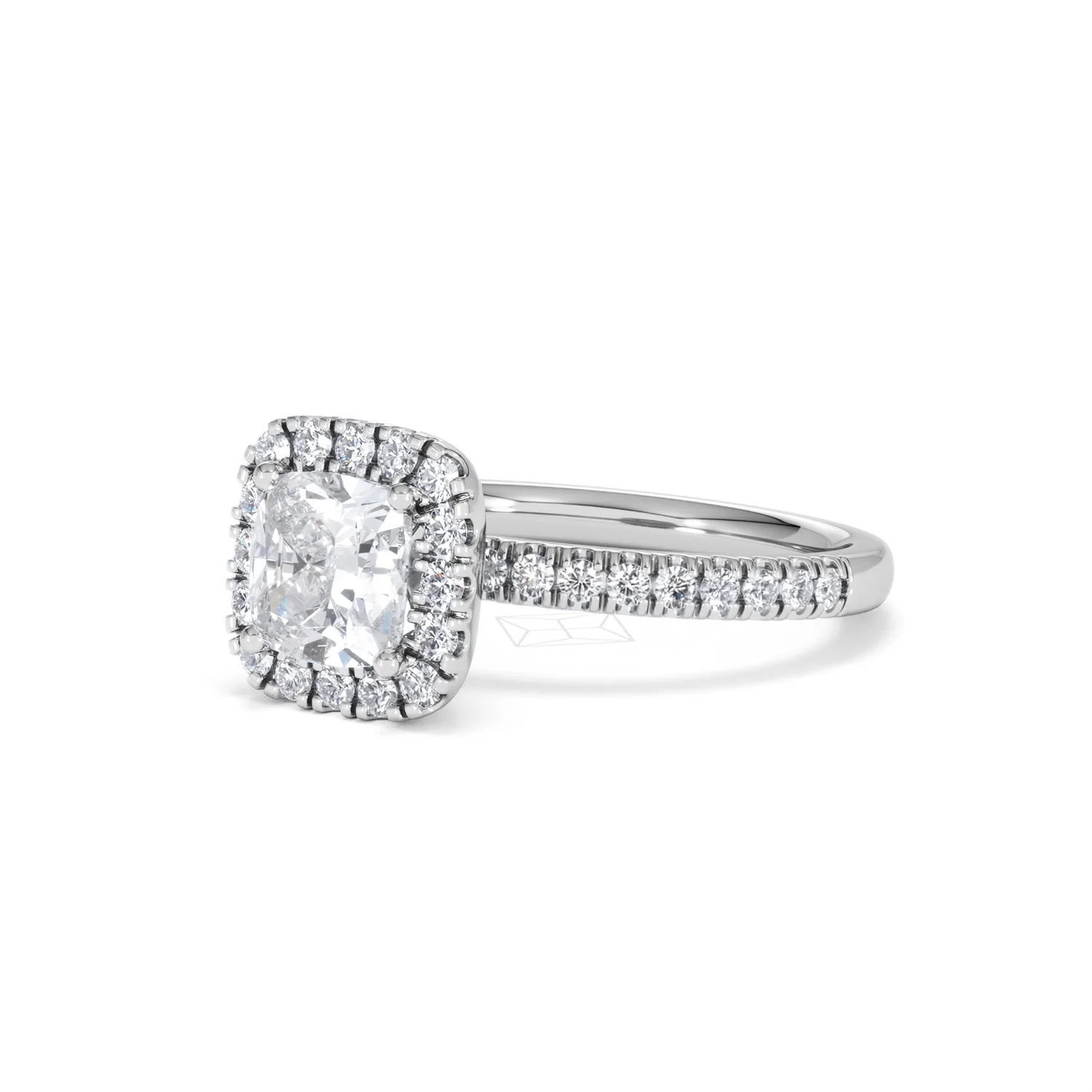 Beatrice Lab Diamond Halo Engagement Ring in Platinum 1.65ct F/VS1 - Image 80