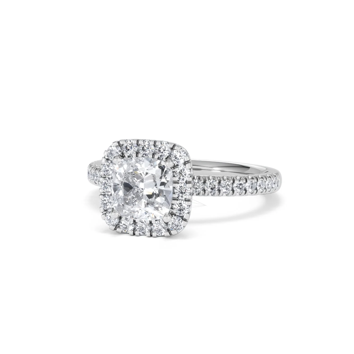 Beatrice Lab Diamond Halo Engagement Ring in Platinum 1.65ct F/VS1 - Image 84