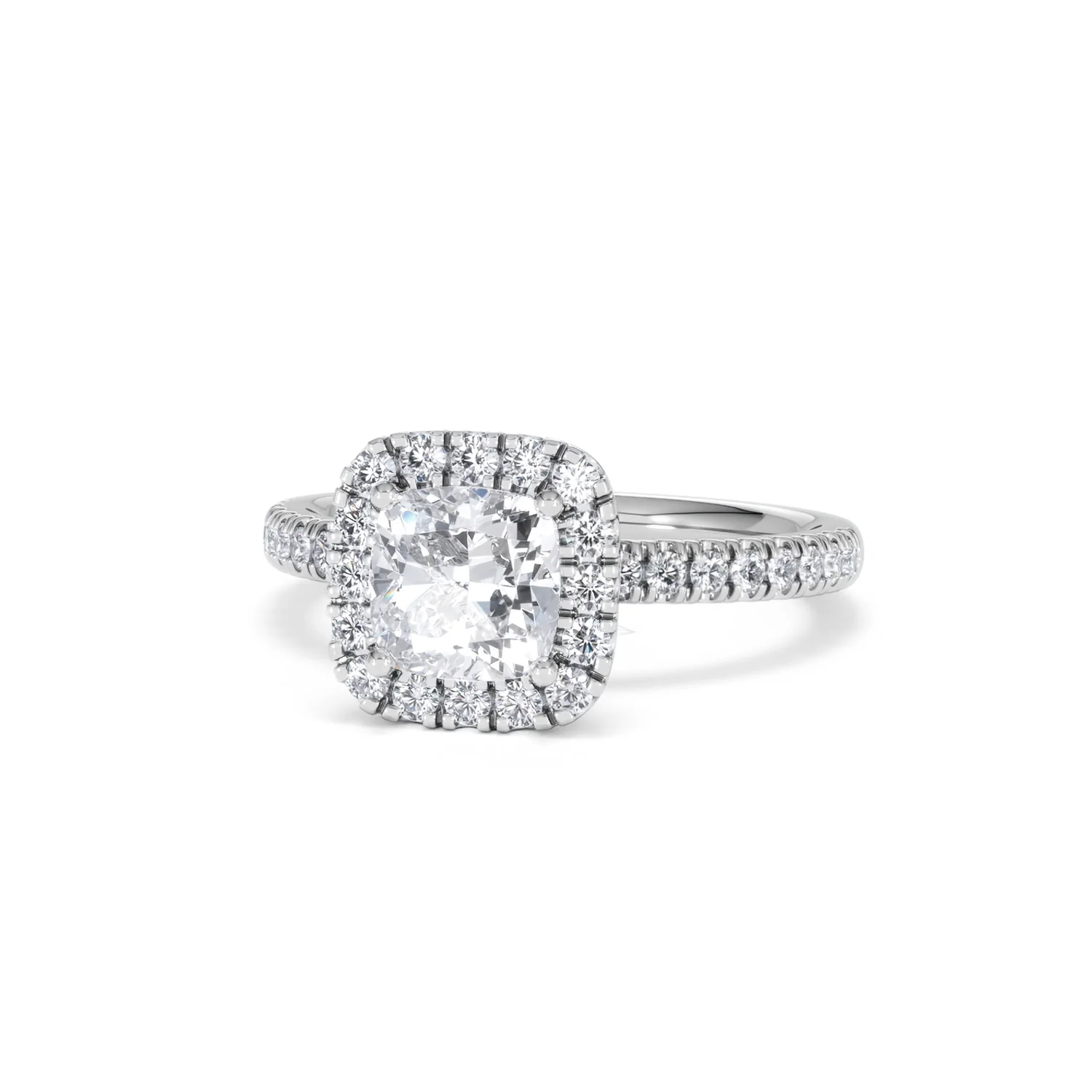 Beatrice Lab Diamond Halo Engagement Ring in Platinum 1.65ct F/VS1 - Image 85