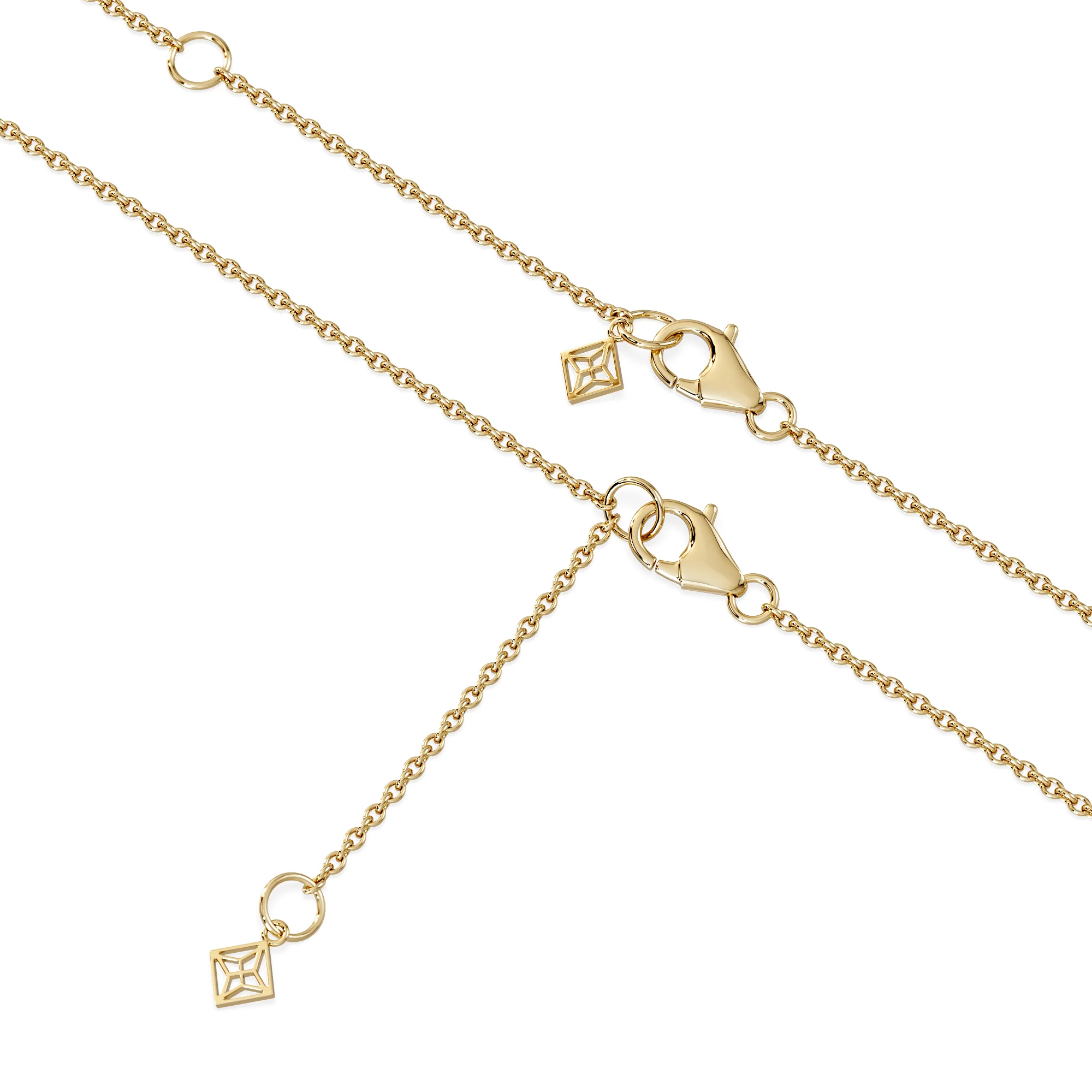 Bloom 3.30ct Lab Ruby and Lab Diamond Necklace in 18K Yellow Gold - Image 7