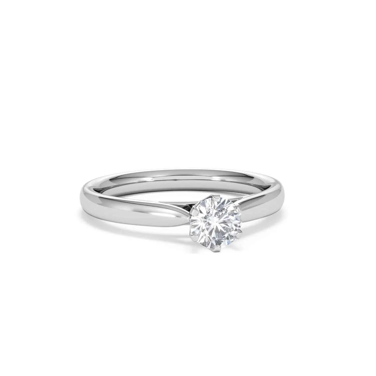 Certified 0.50CT Chloe High Platinum Engagement Ring G/VS - Image 11