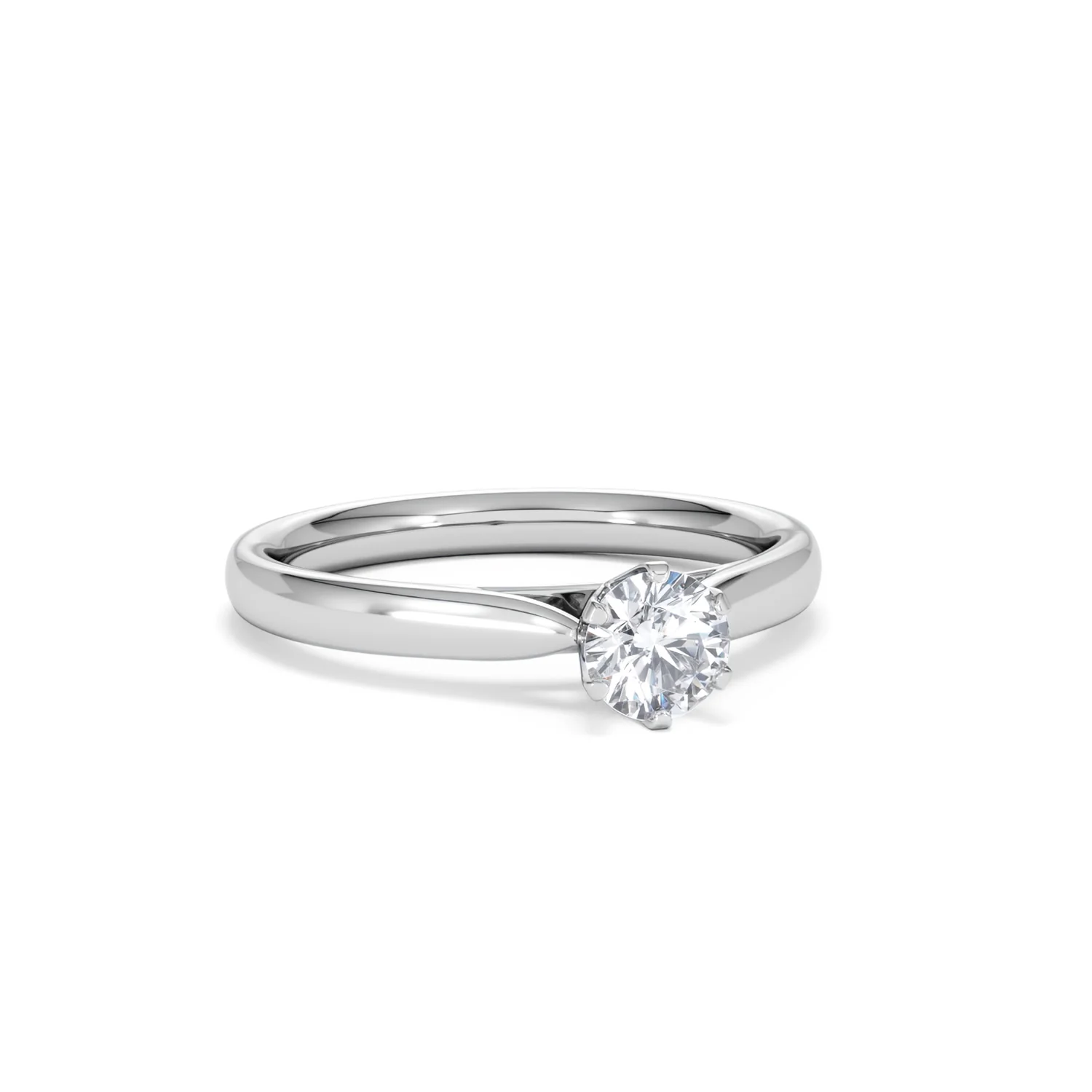 Certified 0.50CT Chloe High Platinum Engagement Ring G/VS - Image 12