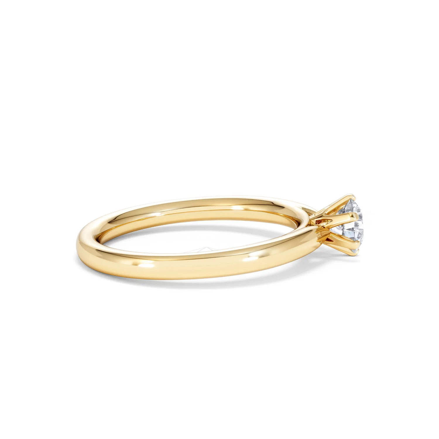 Certified 0.50CT Chloe Low 18K Gold Engagement Ring G/SI2 - Image 28