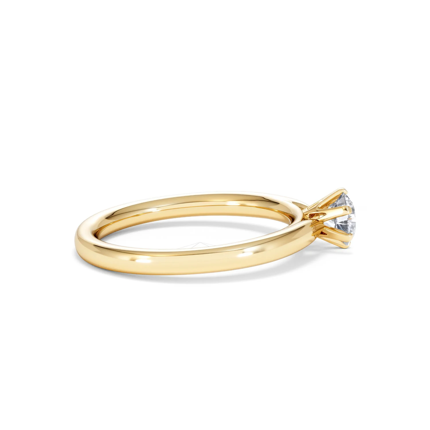 Certified 0.50CT Chloe Low 18K Gold Engagement Ring G/SI2 - Image 29