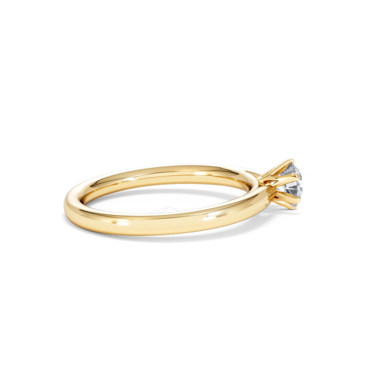 Certified 0.50CT Chloe Low 18K Gold Engagement Ring G/SI2 - Image 30