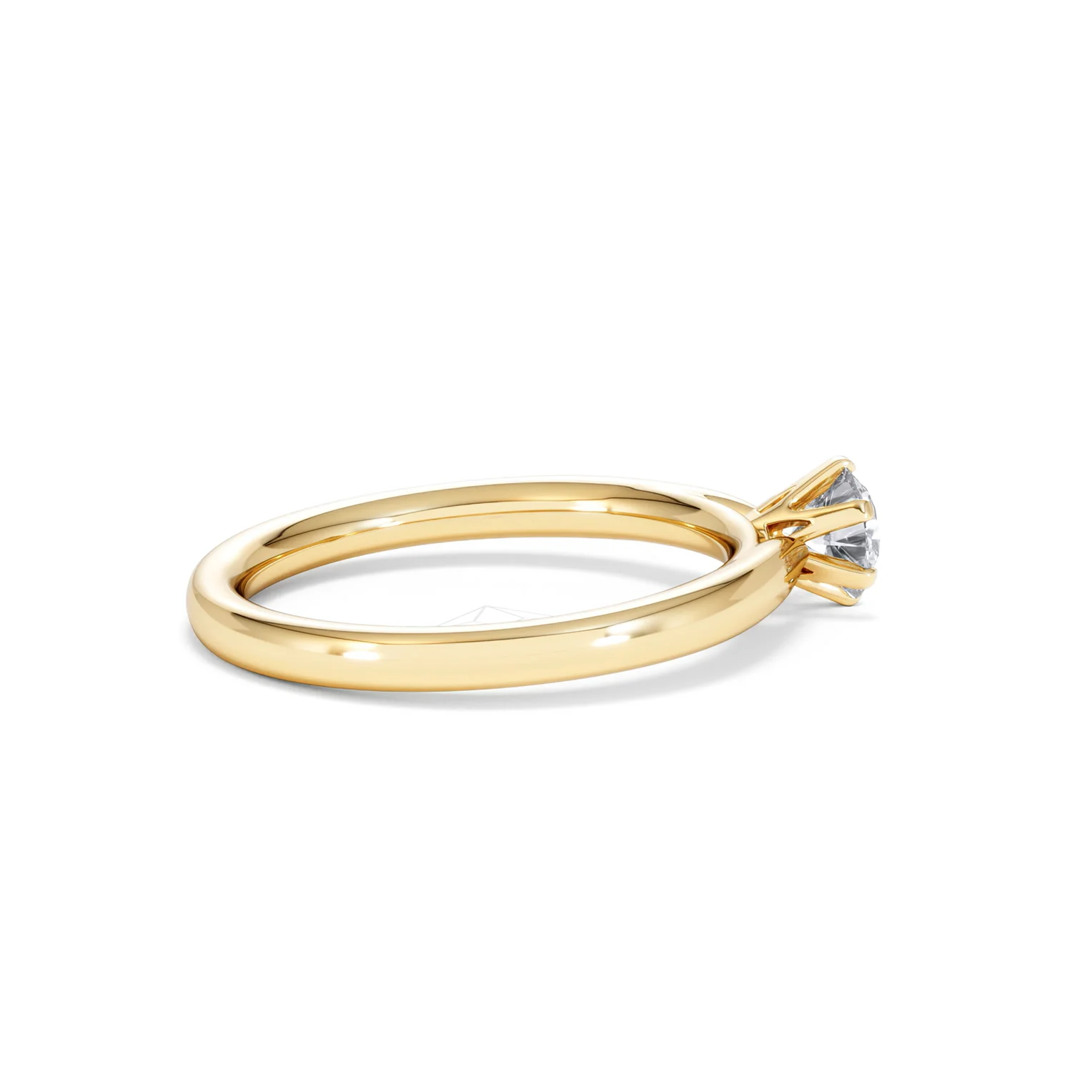 Certified 0.50CT Chloe Low 18K Gold Engagement Ring G/SI2 - Image 31