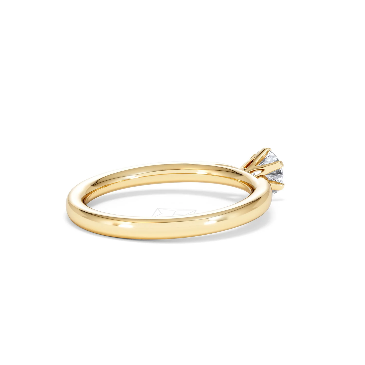 Certified 0.50CT Chloe Low 18K Gold Engagement Ring G/SI2 - Image 36