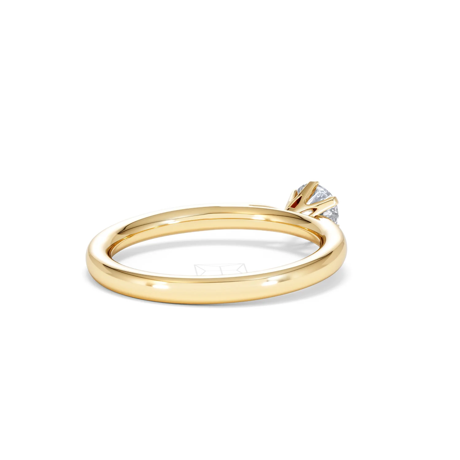 Certified 0.50CT Chloe Low 18K Gold Engagement Ring G/SI2 - Image 39