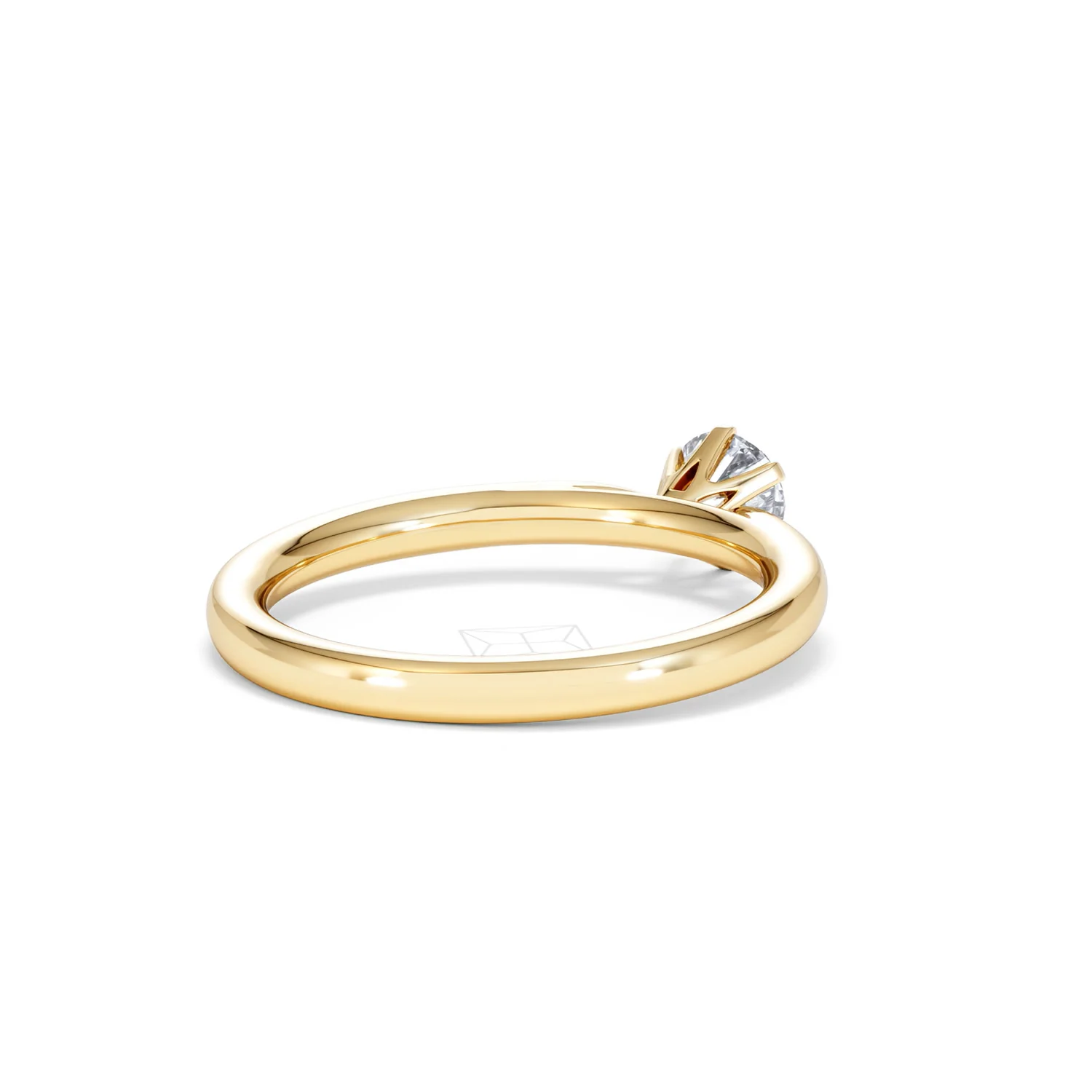 Certified 0.50CT Chloe Low 18K Gold Engagement Ring G/SI2 - Image 40