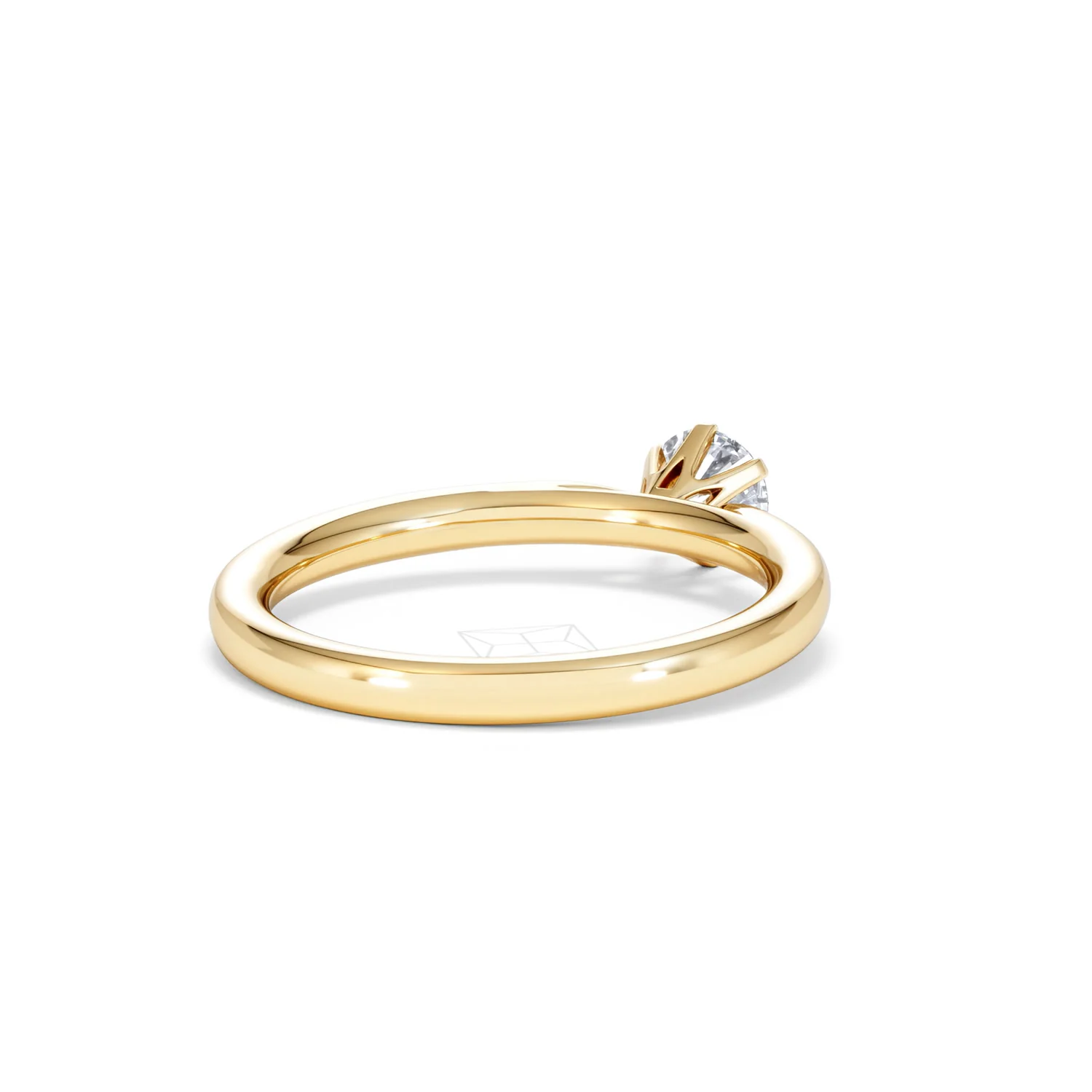 Certified 0.50CT Chloe Low 18K Gold Engagement Ring G/SI2 - Image 41