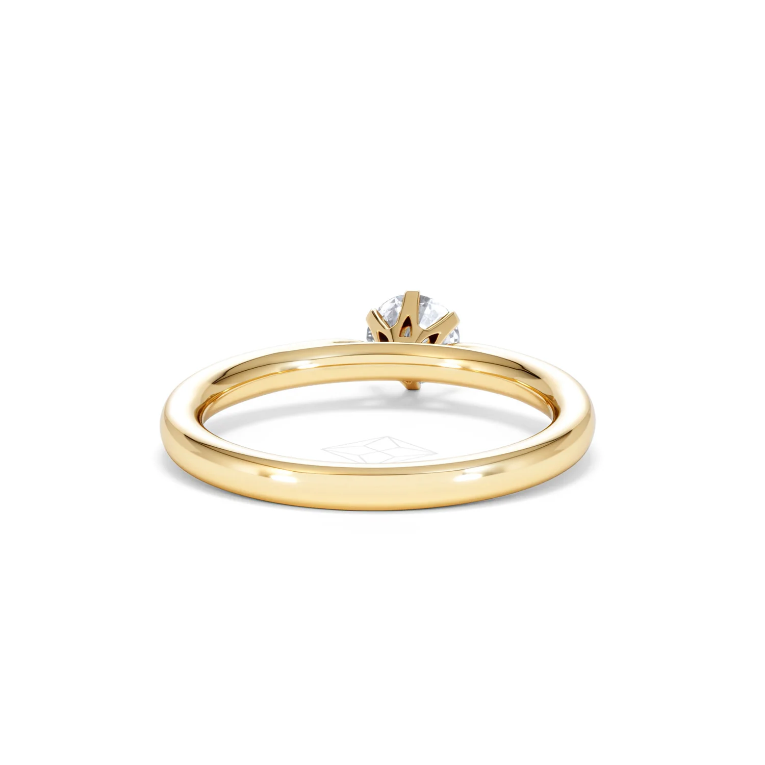 Certified 0.50CT Chloe Low 18K Gold Engagement Ring G/SI2 - Image 46