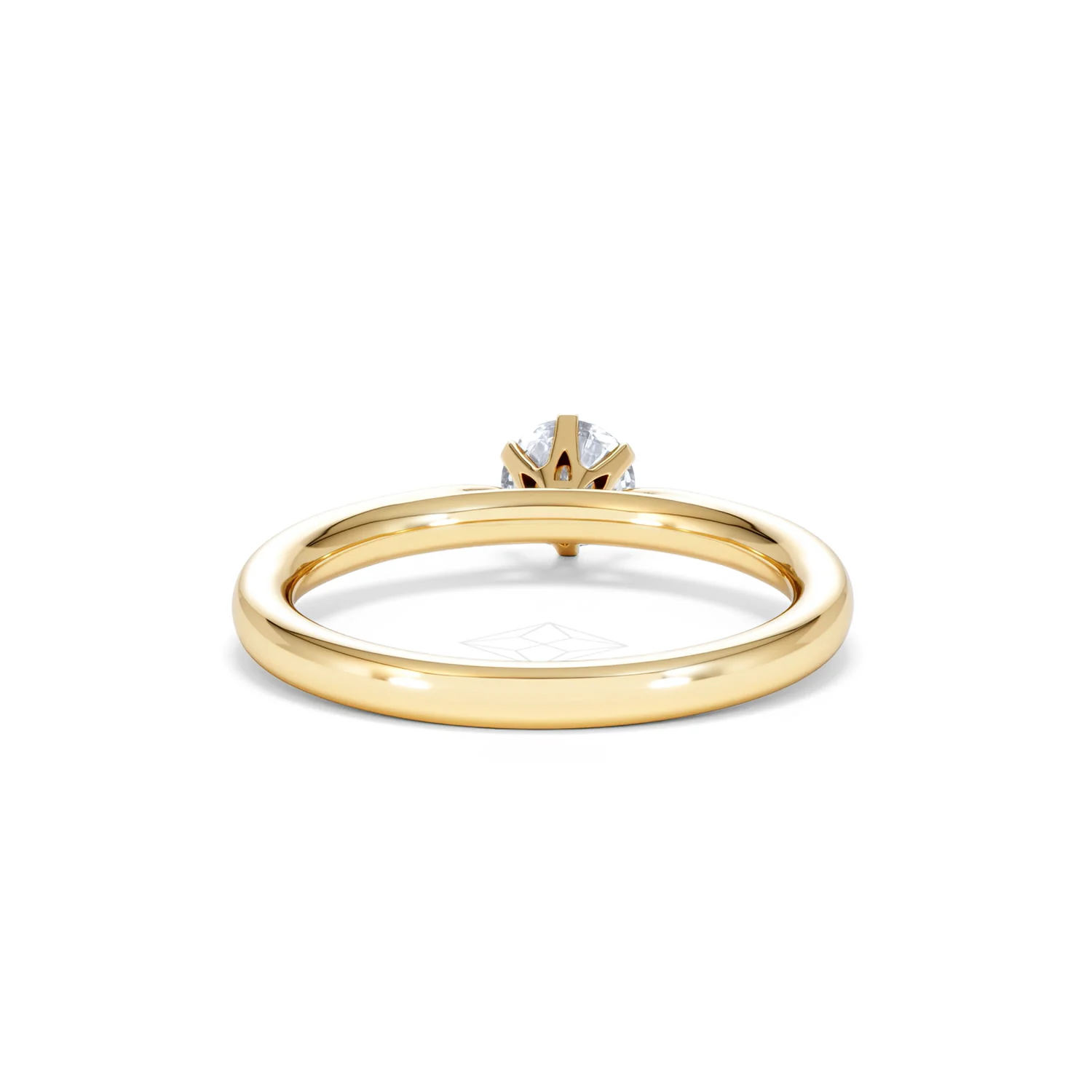 Certified 0.50CT Chloe Low 18K Gold Engagement Ring G/SI2 - Image 47