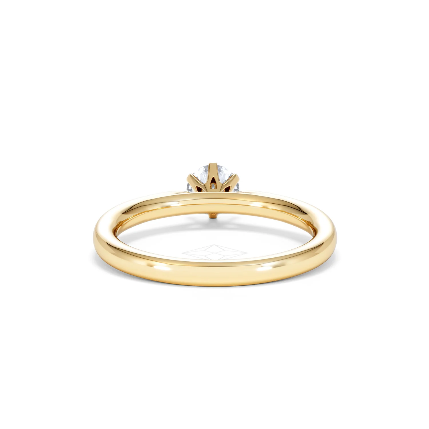 Certified 0.50CT Chloe Low 18K Gold Engagement Ring G/SI2 - Image 48