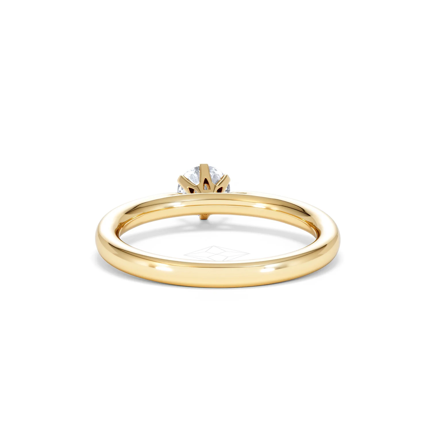 Certified 0.50CT Chloe Low 18K Gold Engagement Ring G/SI2 - Image 49