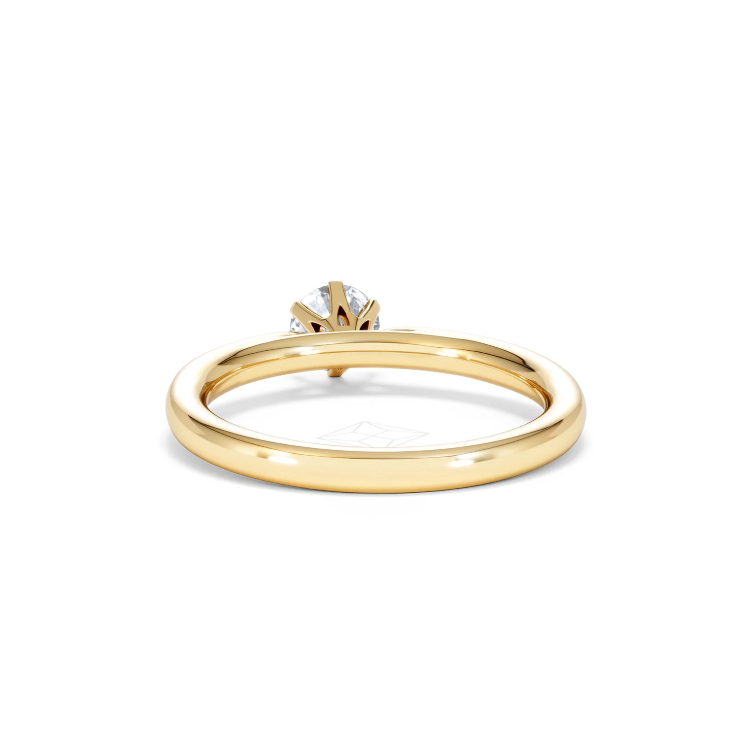 Certified 0.50CT Chloe Low 18K Gold Engagement Ring G/SI2 - Image 50