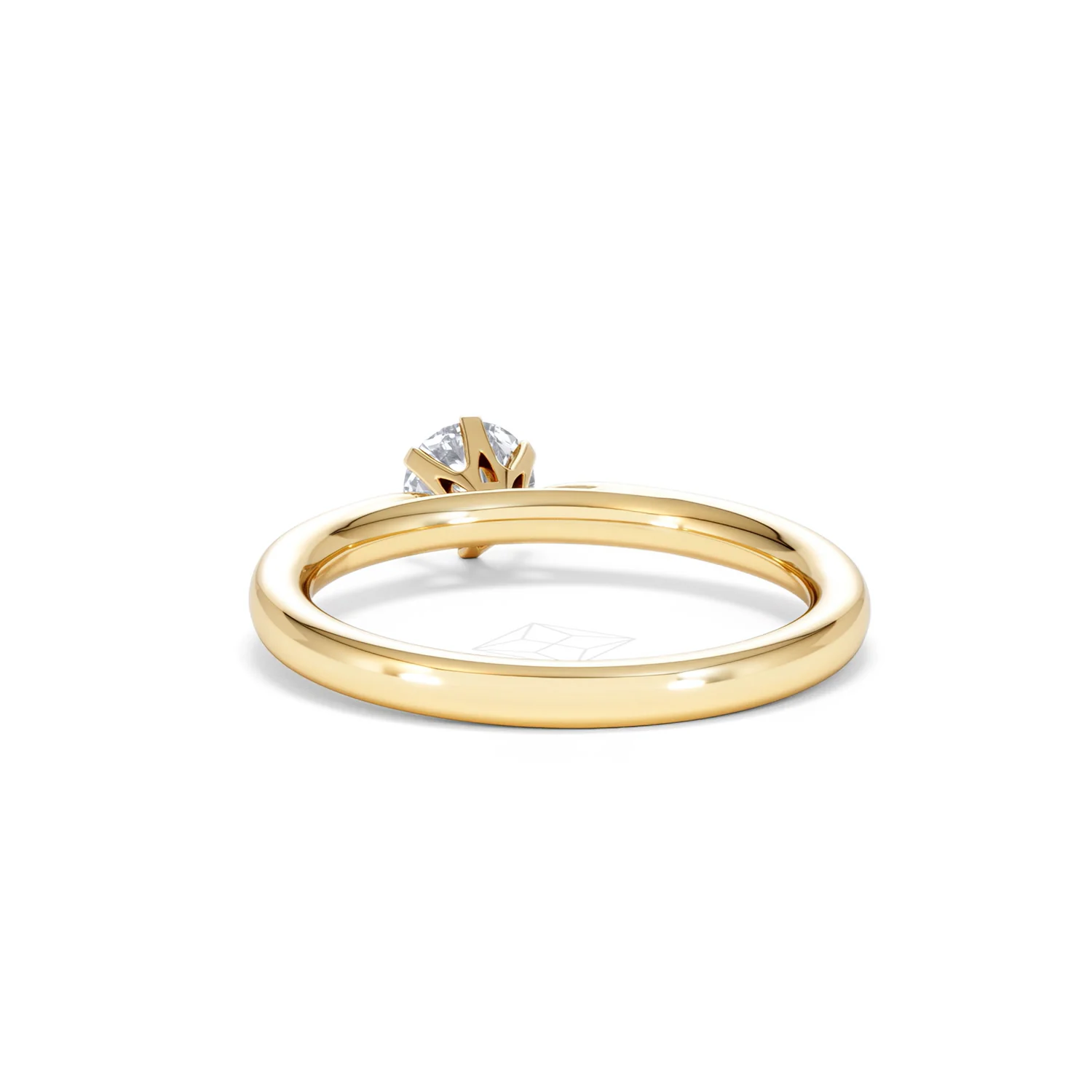 Certified 0.50CT Chloe Low 18K Gold Engagement Ring G/SI2 - Image 51
