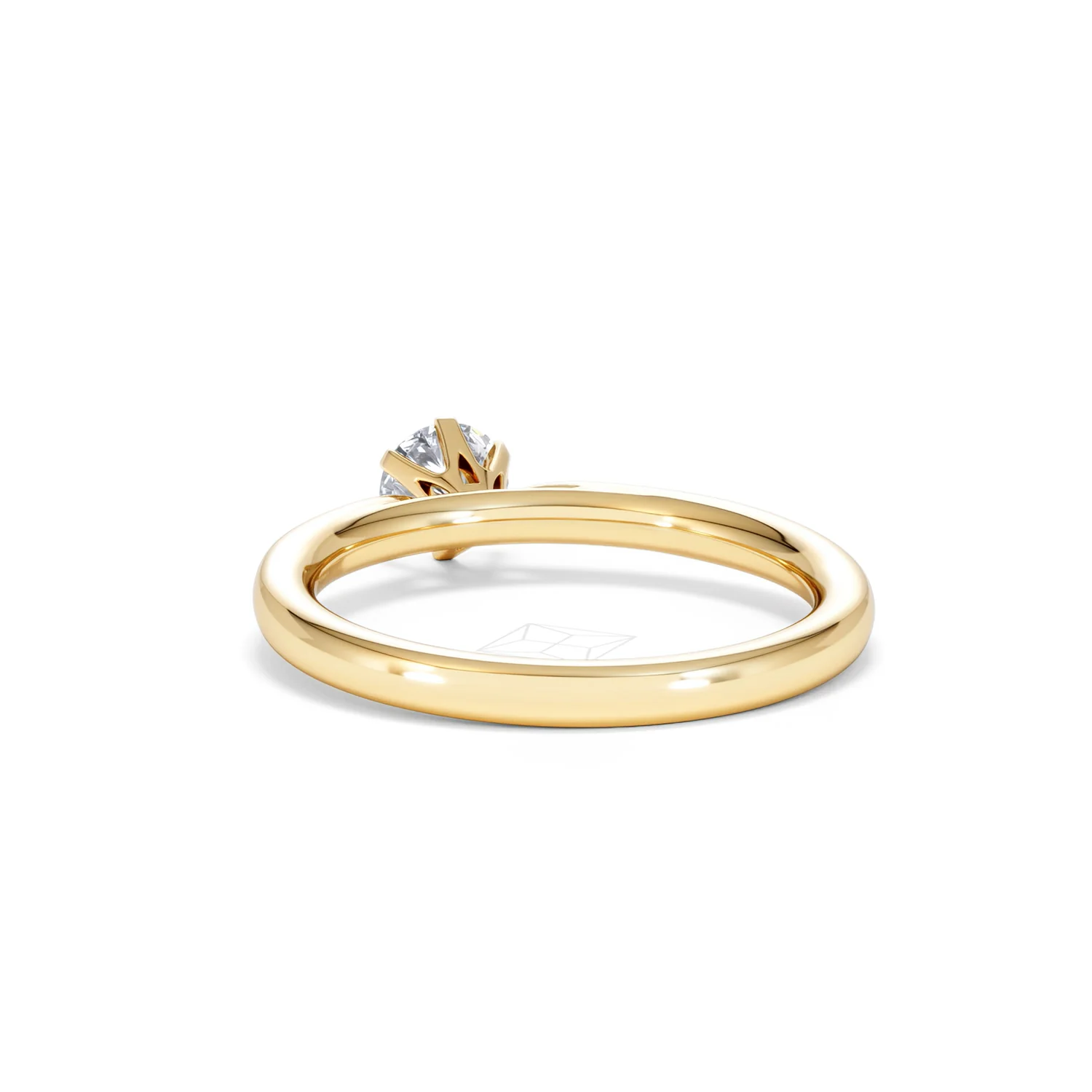 Certified 0.50CT Chloe Low 18K Gold Engagement Ring G/SI2 - Image 52