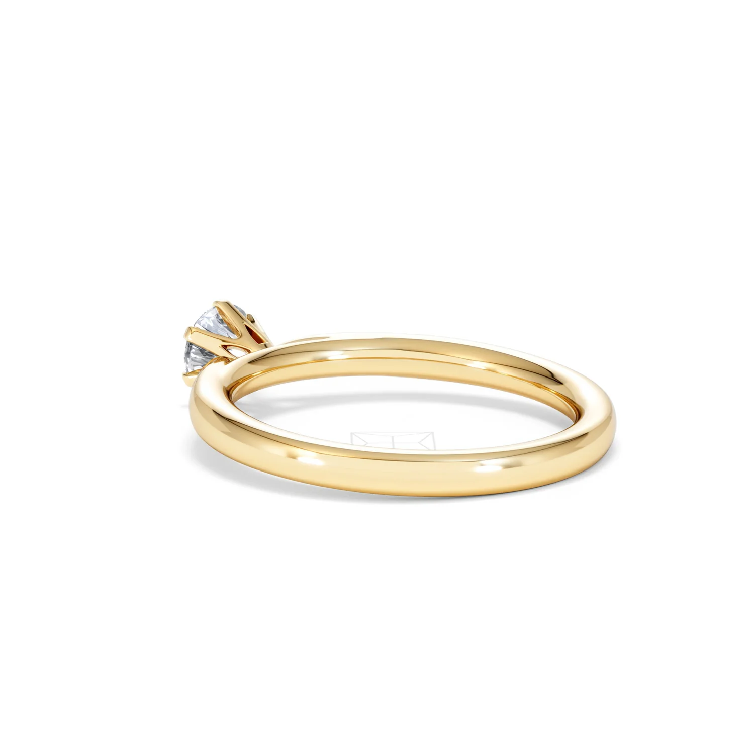 Certified 0.50CT Chloe Low 18K Gold Engagement Ring G/SI2 - Image 58