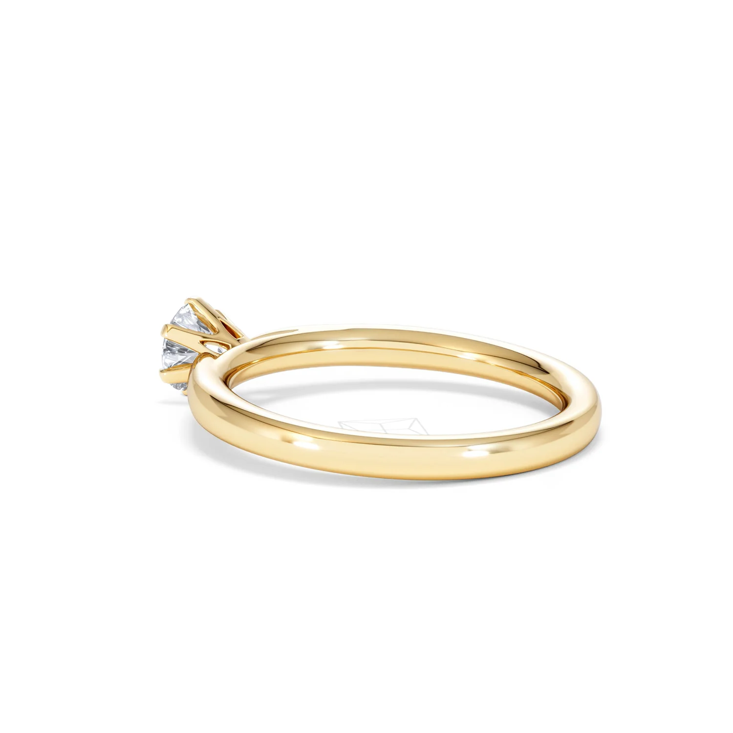 Certified 0.50CT Chloe Low 18K Gold Engagement Ring G/SI2 - Image 60