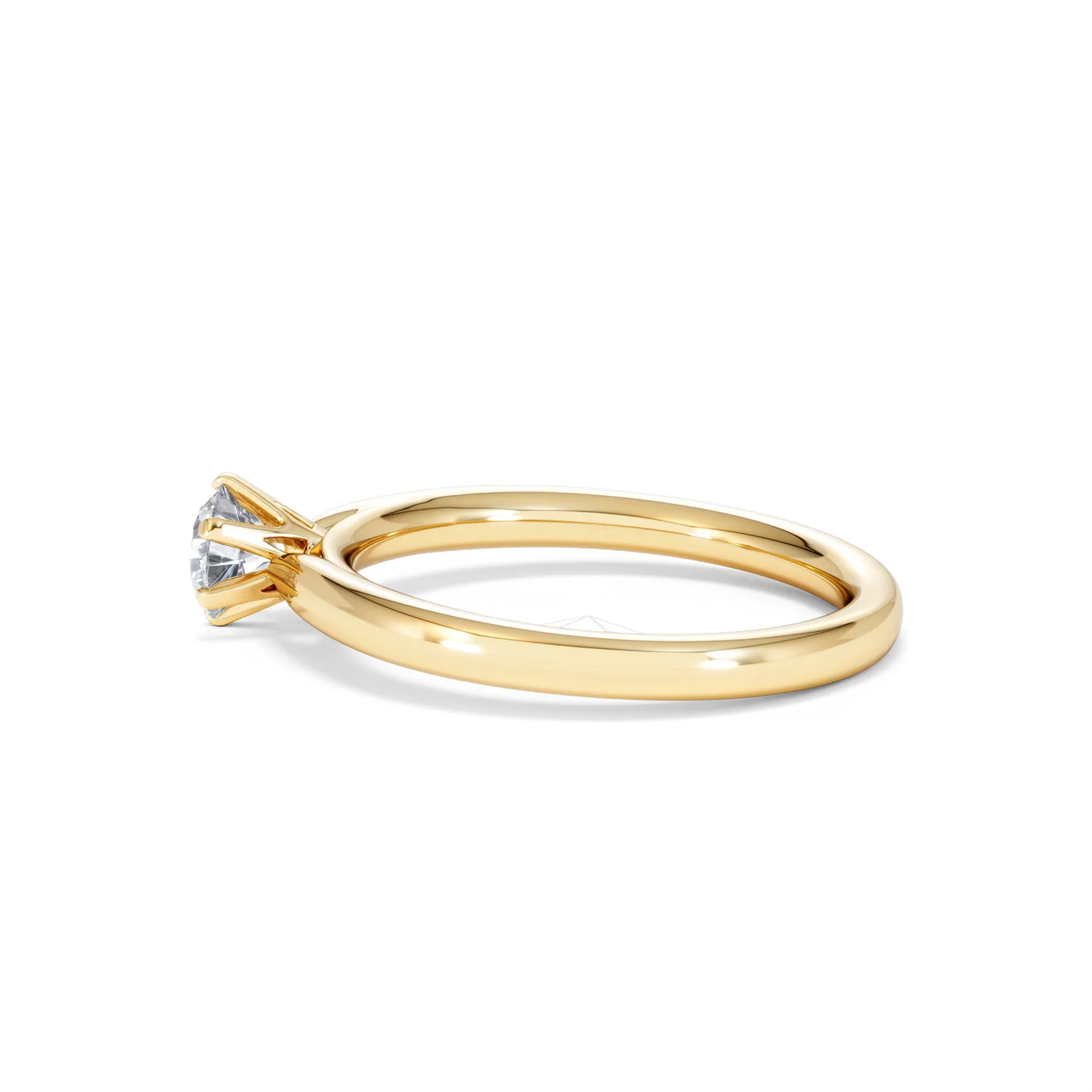Certified 0.50CT Chloe Low 18K Gold Engagement Ring G/SI2 - Image 66