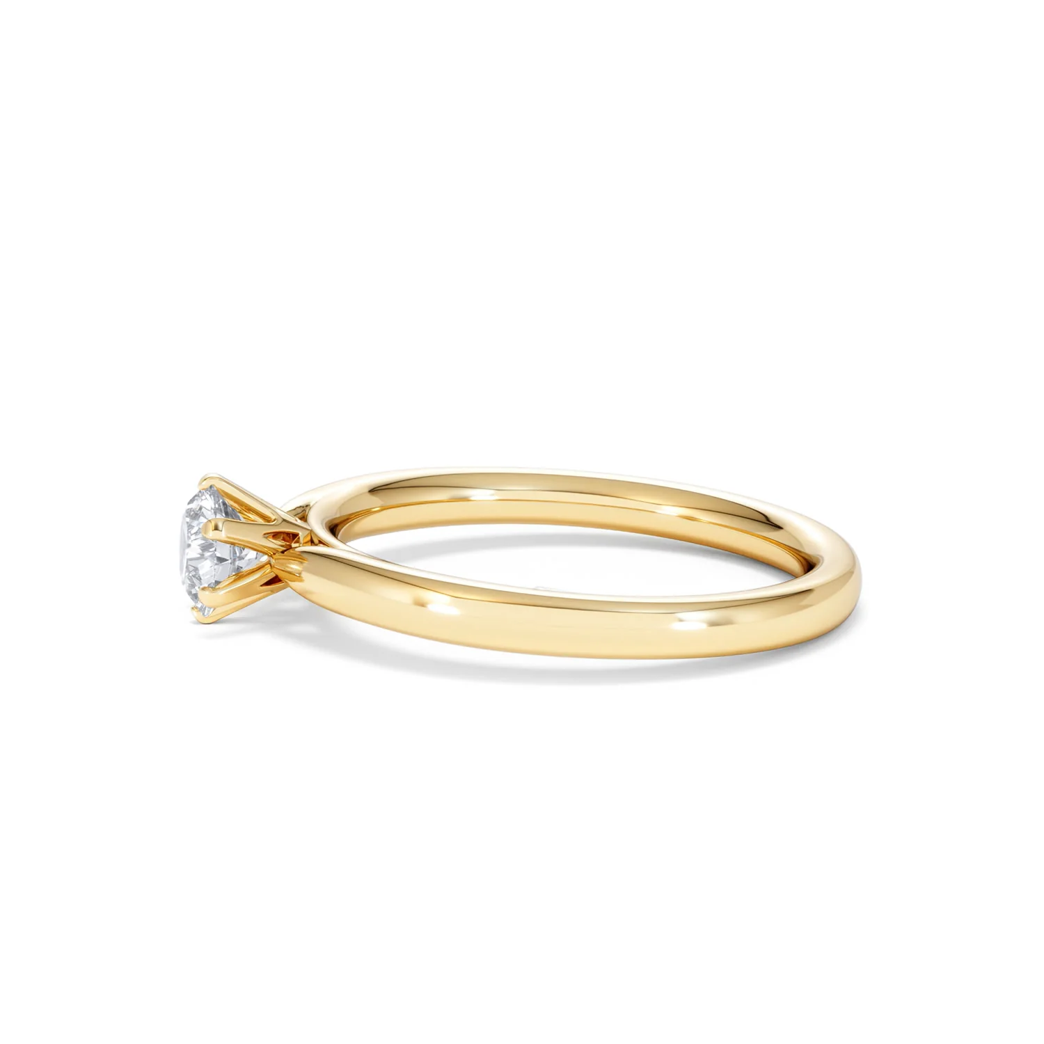 Certified 0.50CT Chloe Low 18K Gold Engagement Ring G/SI2 - Image 70