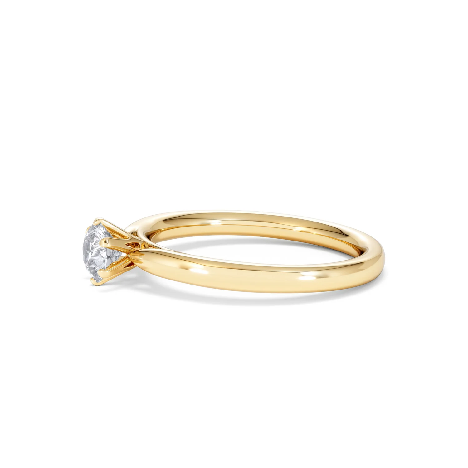 Certified 0.50CT Chloe Low 18K Gold Engagement Ring G/SI2 - Image 72