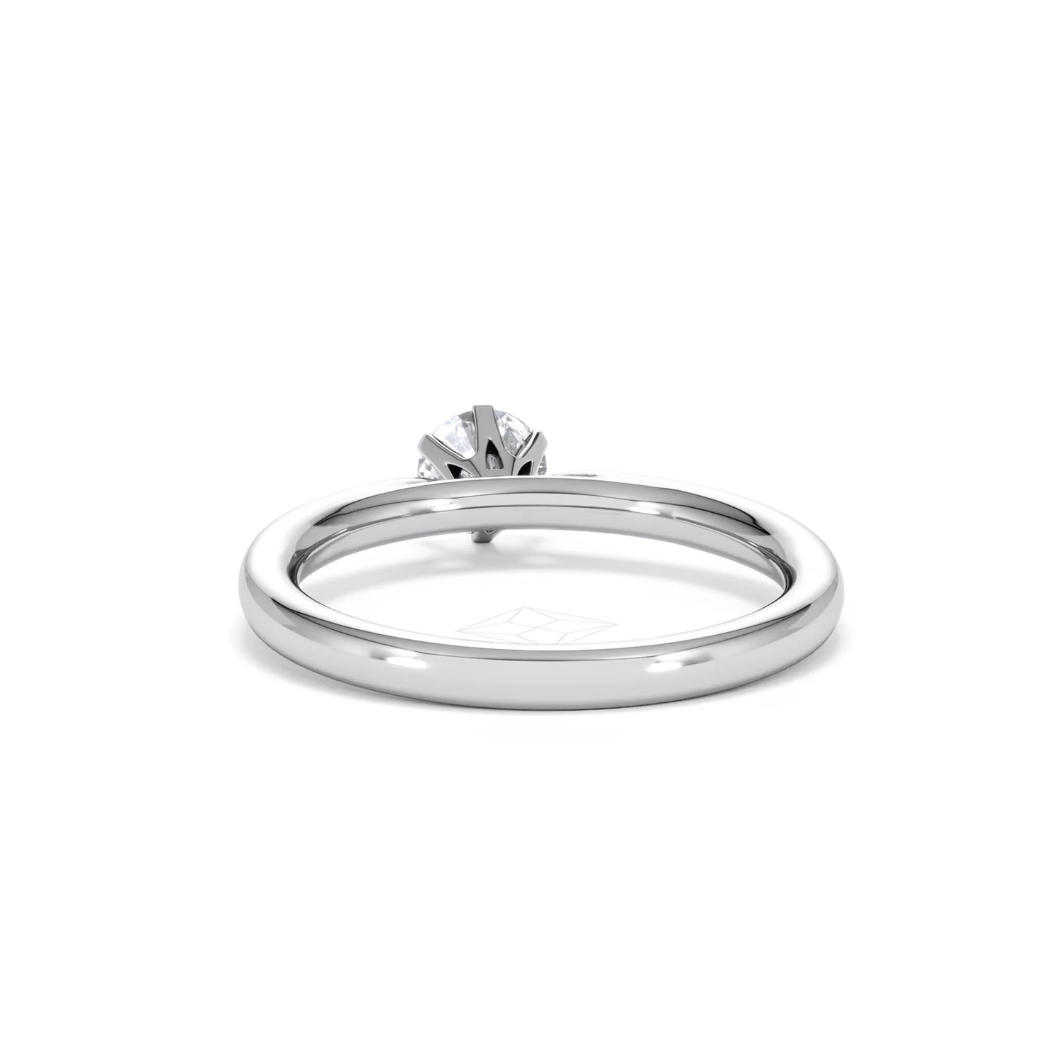 Certified 0.50CT Chloe Low 18K White Gold Engagement Ring G/VS - Image 50