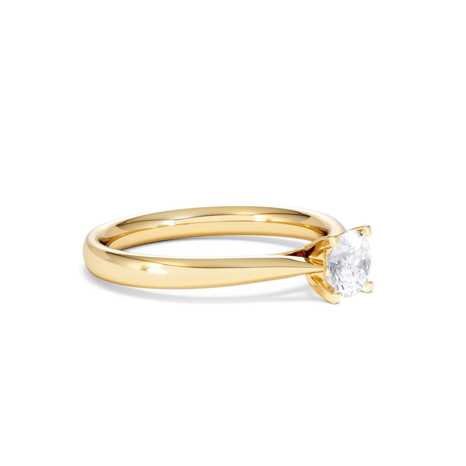 Certified 0.50CT Grace 18K Gold Engagement Ring E/VS2 - Image 19