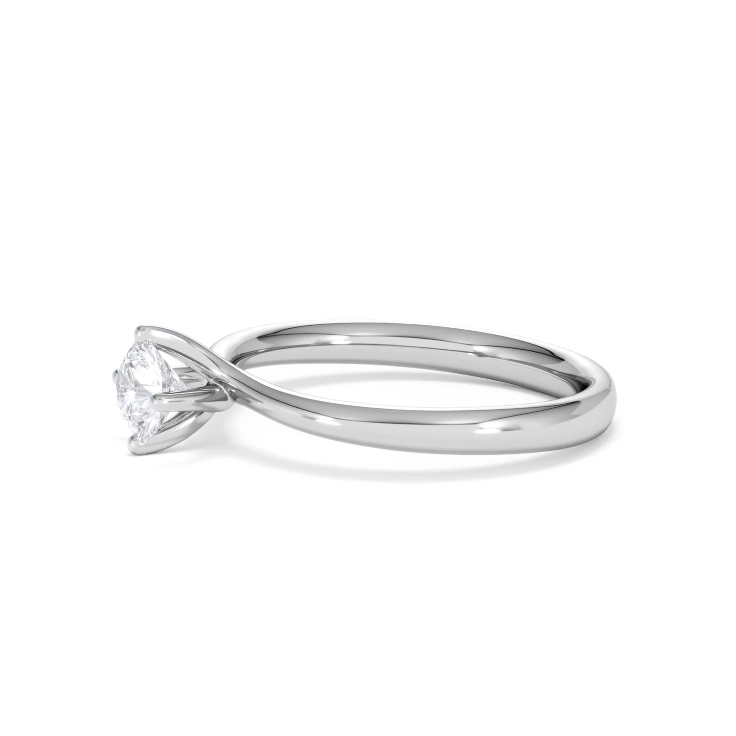 Certified 0.50CT Lily Platinum Engagement Ring G/SI2 - Image 73