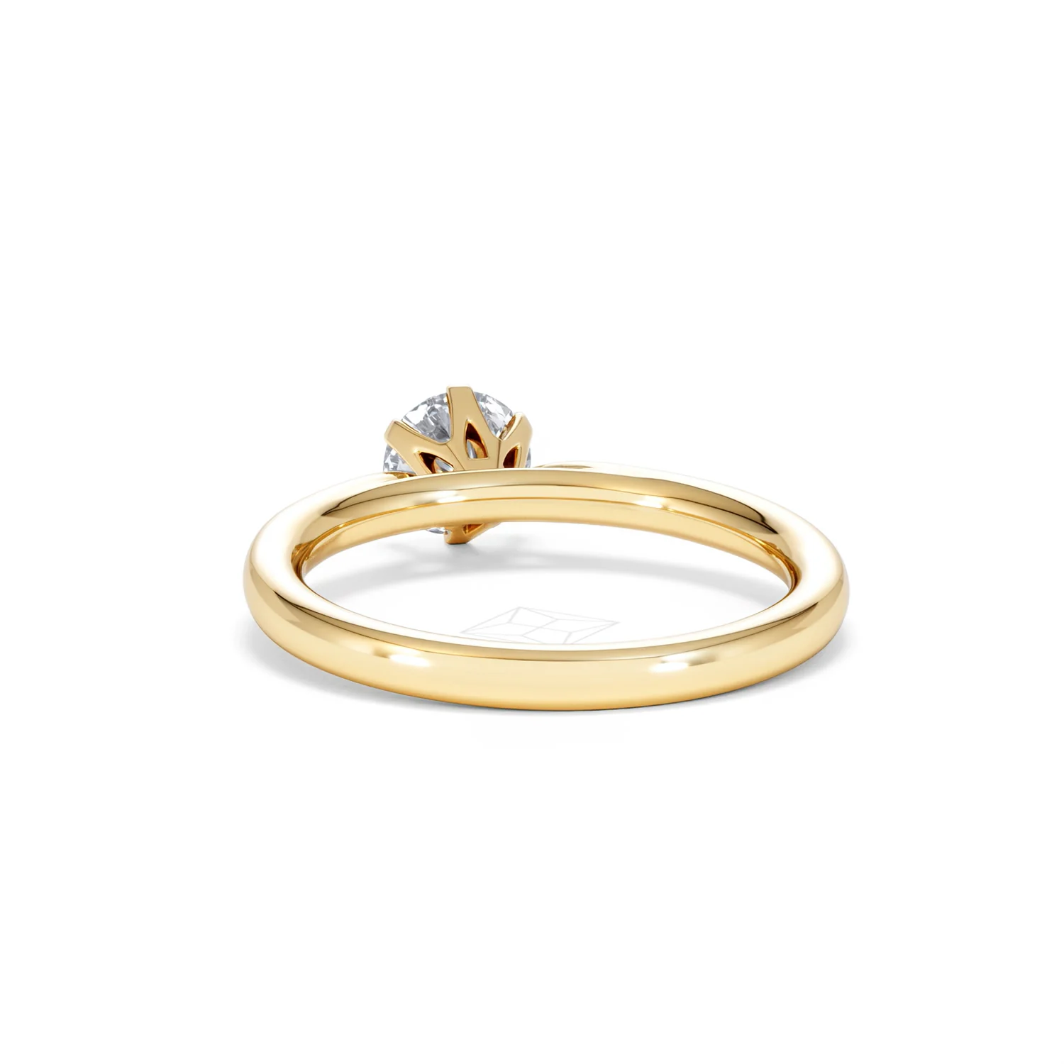 Certified 0.70CT Chloe Low 18K Gold Engagement Ring G/SI2 - Image 51