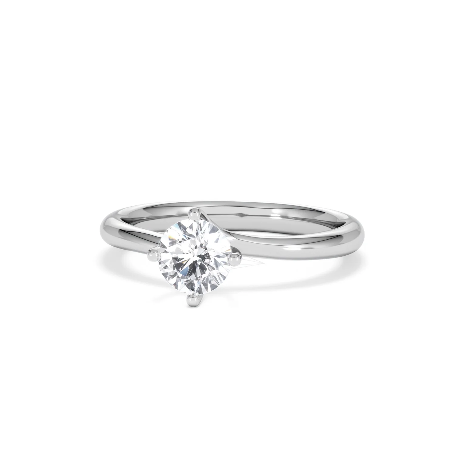 Certified 0.70CT Lily Platinum Engagement Ring G/VS - Image 85