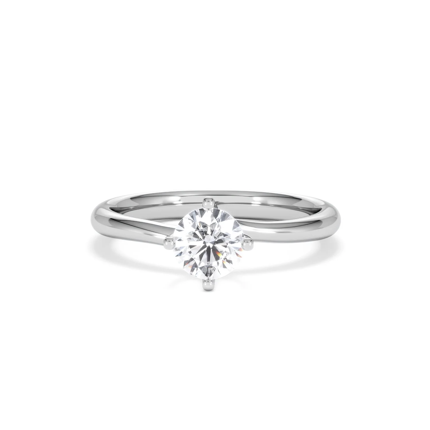 Certified 0.70CT Lily Platinum Engagement Ring G/VS - Image 87