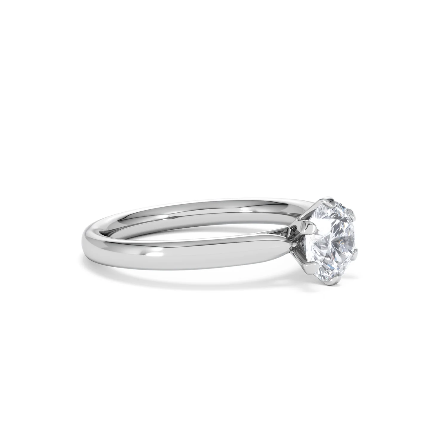 Certified 1.00CT Chloe Low Platinum Engagement Ring G/SI2 - Image 19