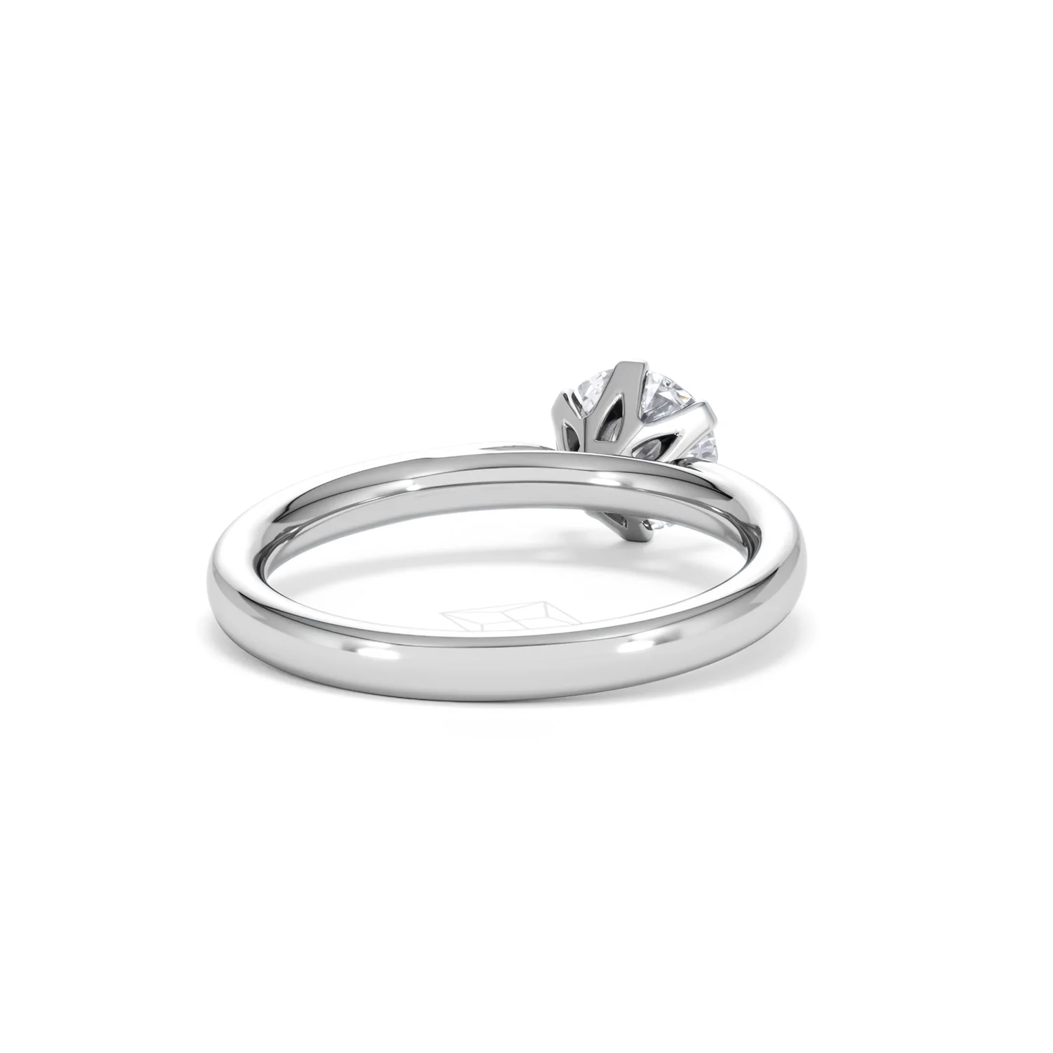 Certified 1.00CT Chloe Low Platinum Engagement Ring G/SI2 - Image 43