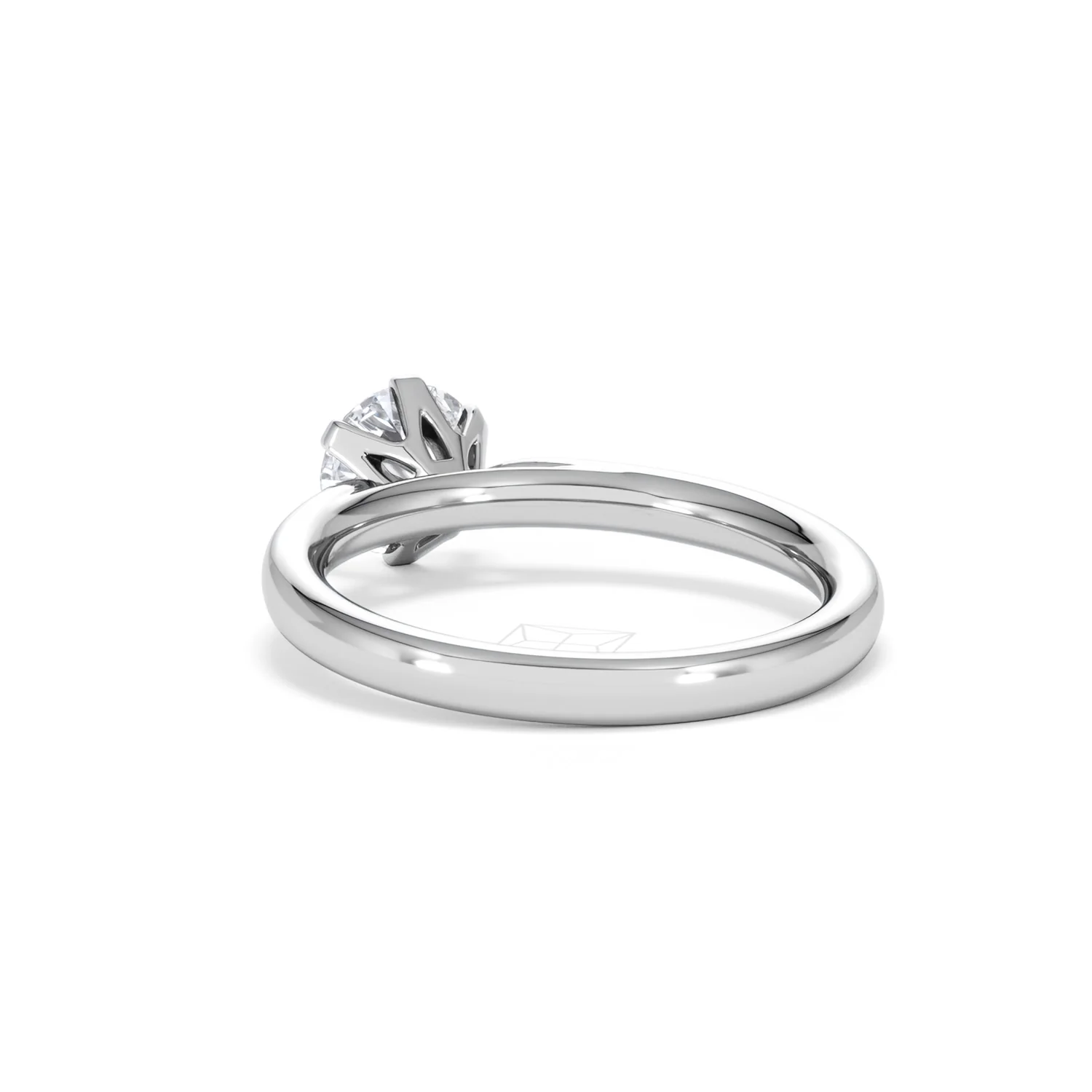 Certified 1.00CT Chloe Low Platinum Engagement Ring G/SI2 - Image 54