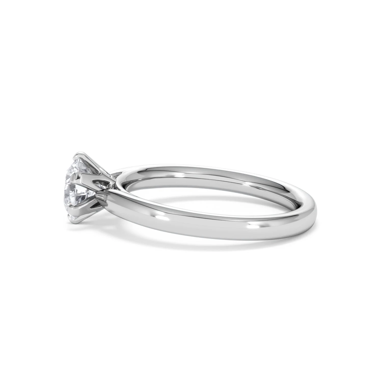 Certified 1.00CT Chloe Low Platinum Engagement Ring G/SI2 - Image 68